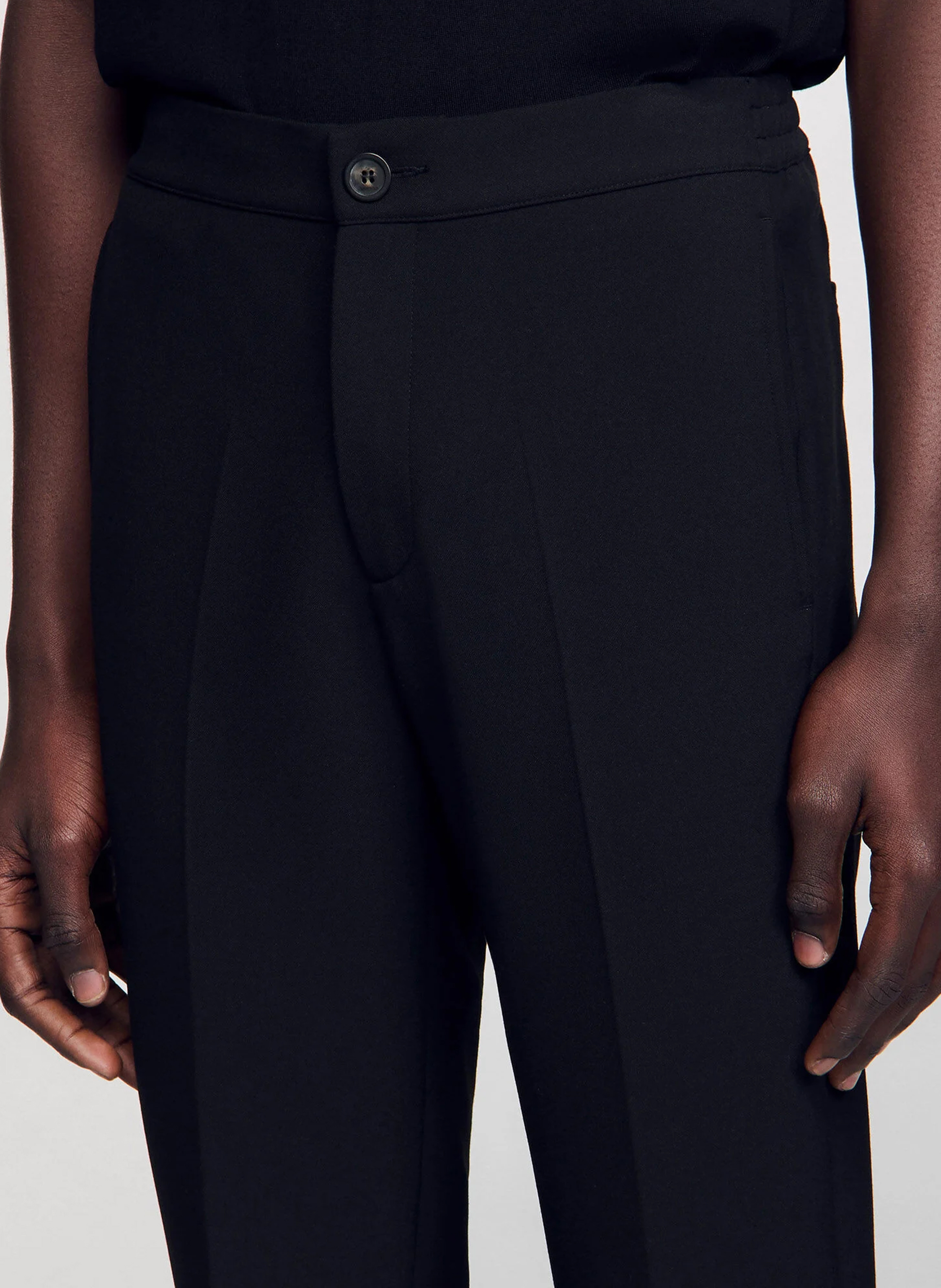 Rechte broek SANDRO Zwart