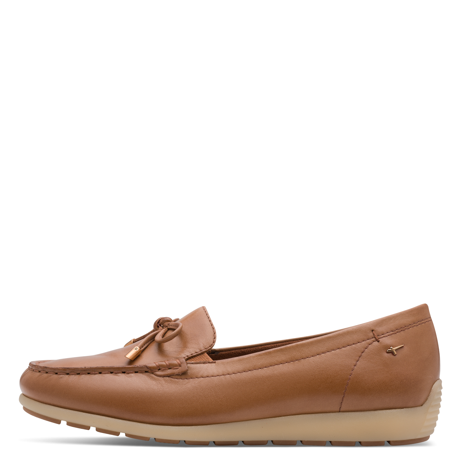 Leather loafers TAMARIS Brown