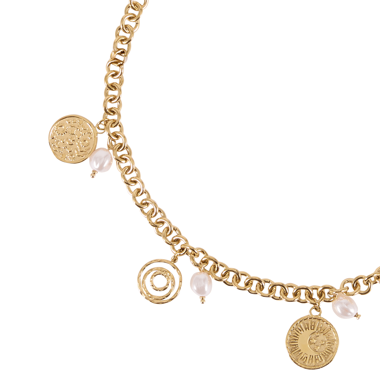 Charm necklace AU PRINTEMPS PARIS Golden
