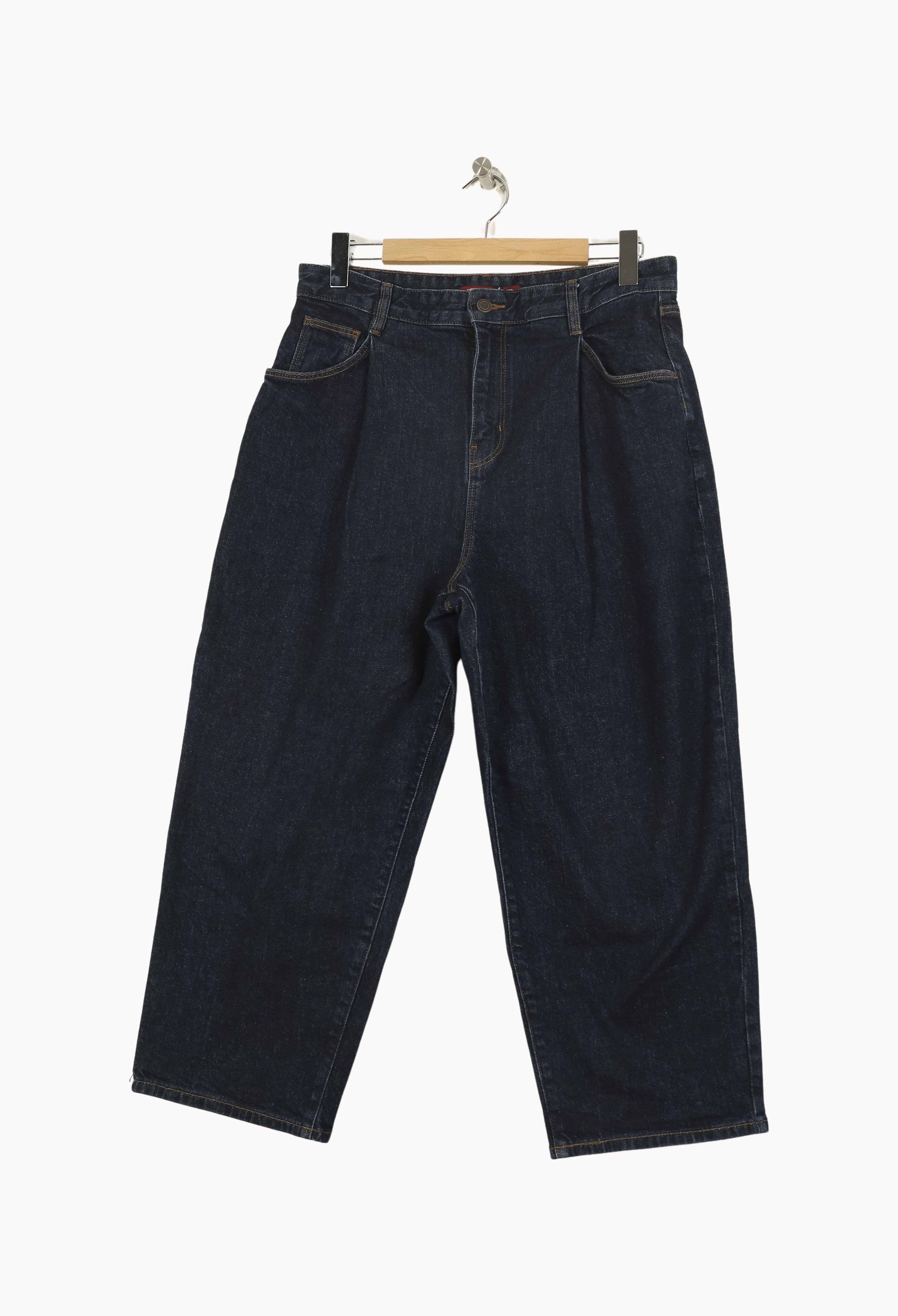 Cropped slim jeans with studs COMPTOIR DES COTONNIERS - Seconde main Blue