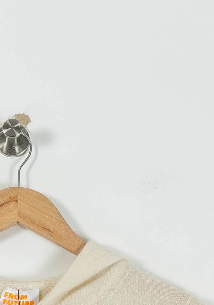 Cardigan FROM FUTURE - Seconde Main White