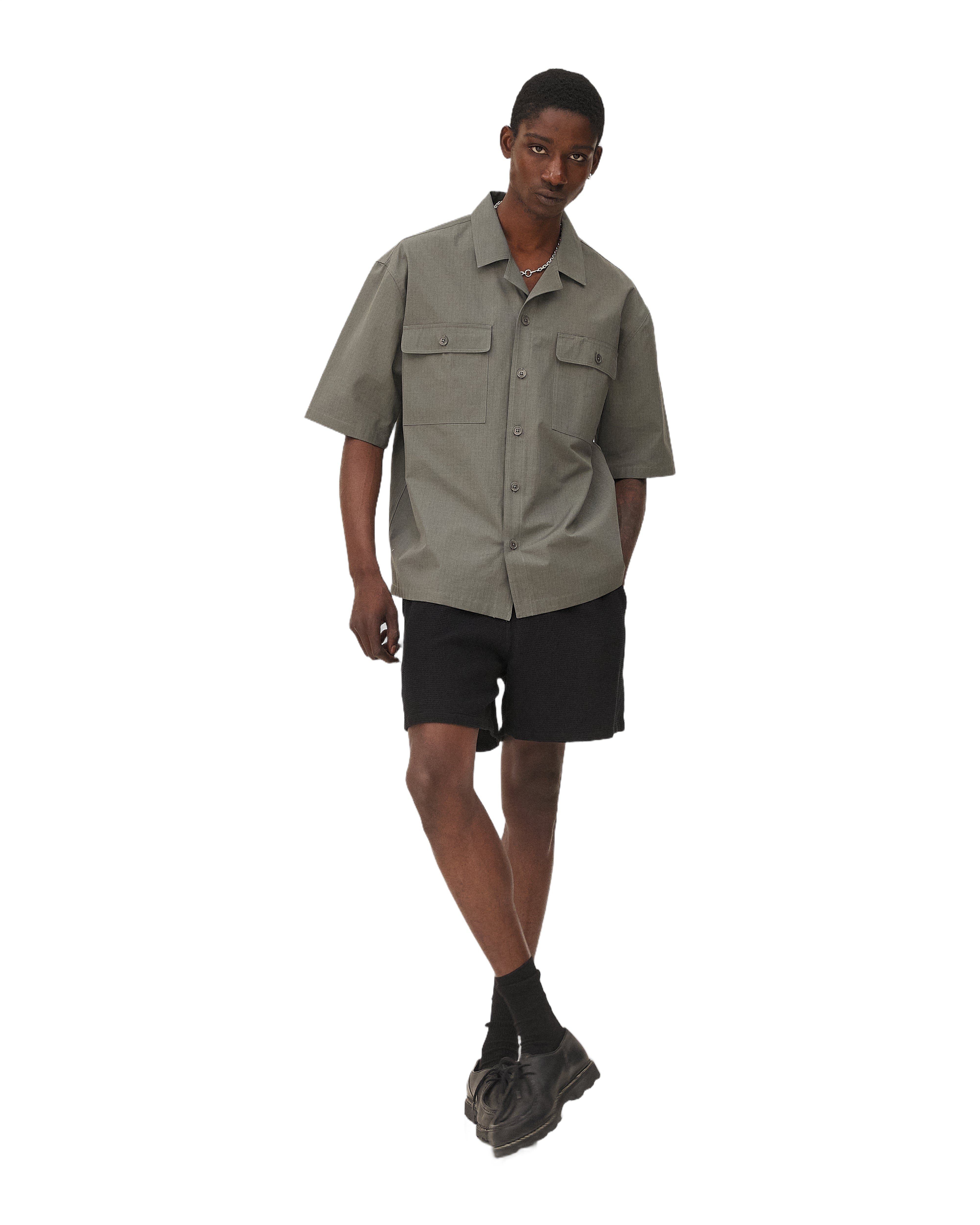 Chemise utilitaire borneo army green Noyoco Vert