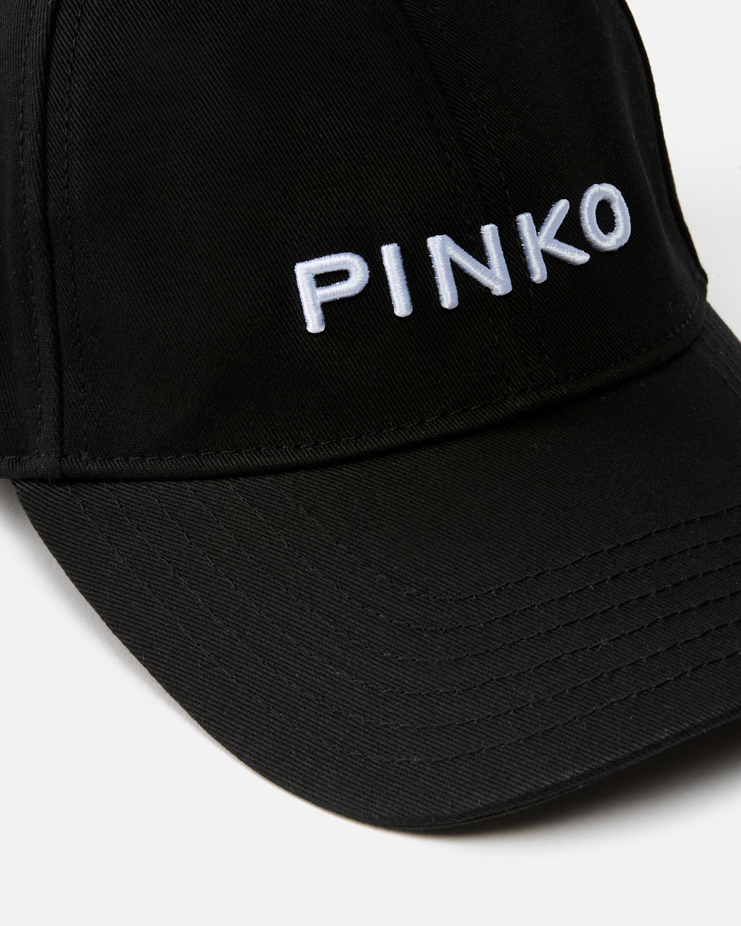 Cap with embroidered logo PINKO Black