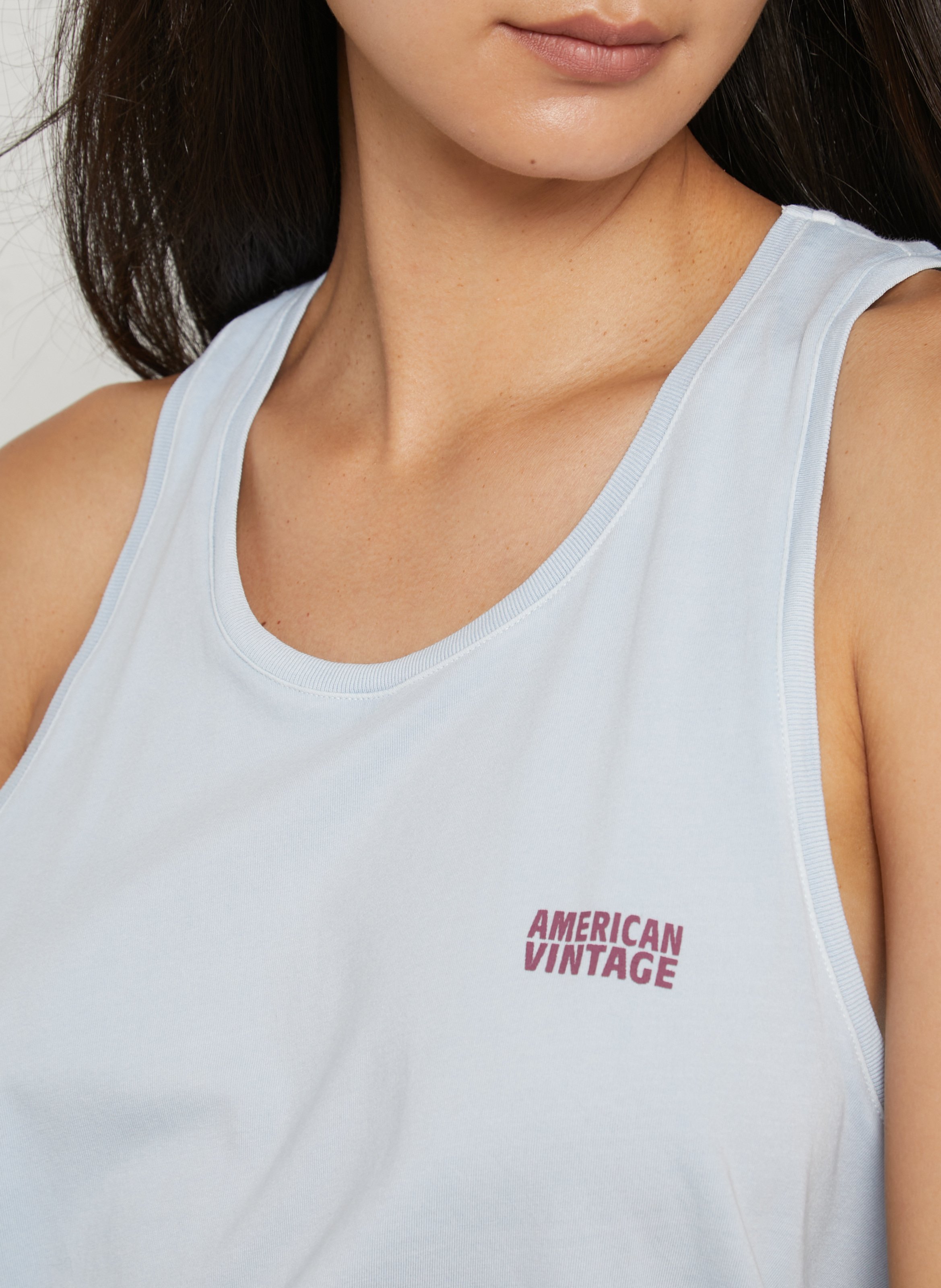 Ärmelloses Top mit Rundhalsausschnitt AMERICAN VINTAGE Blau