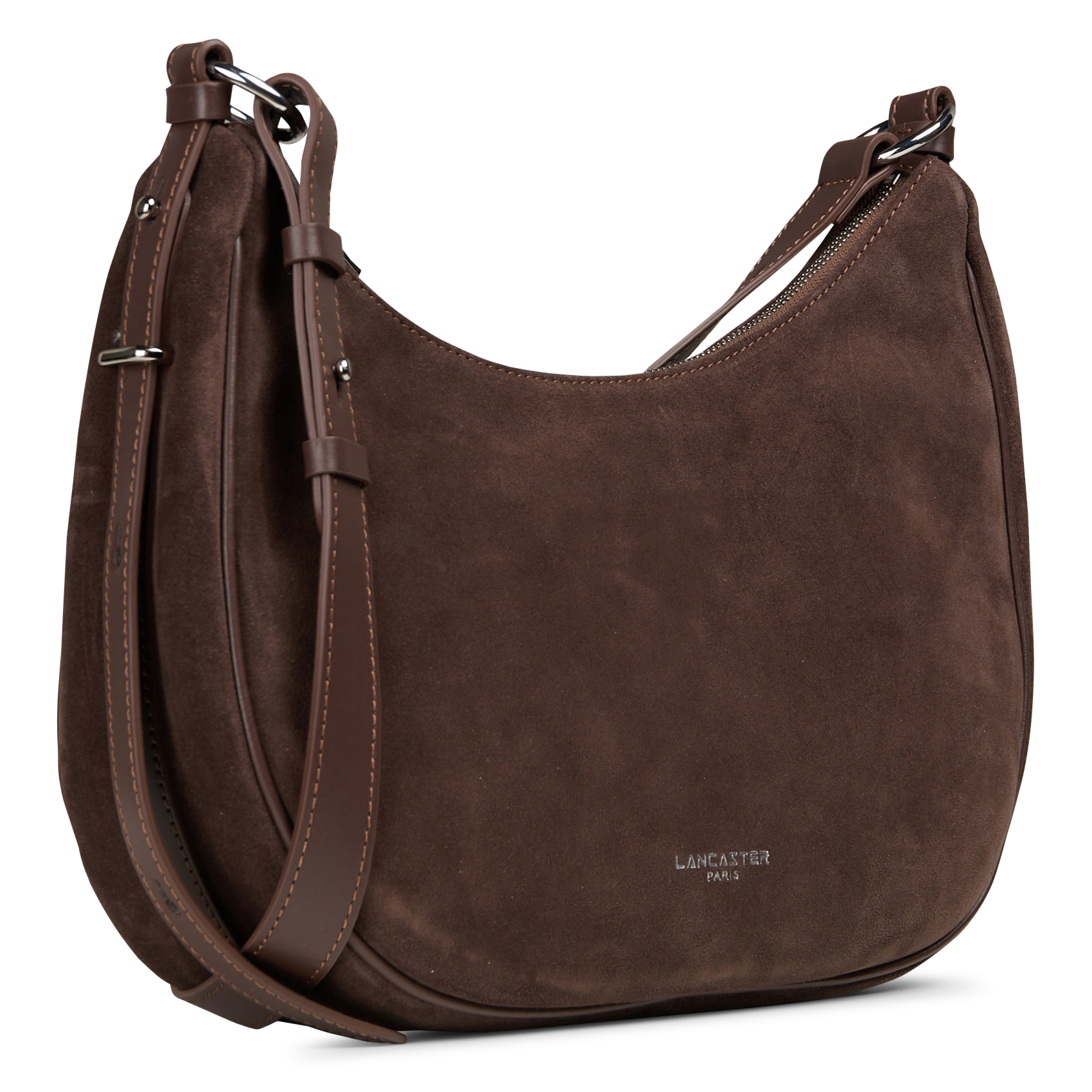 Leren schoudertas LANCASTER PARIS Bruin