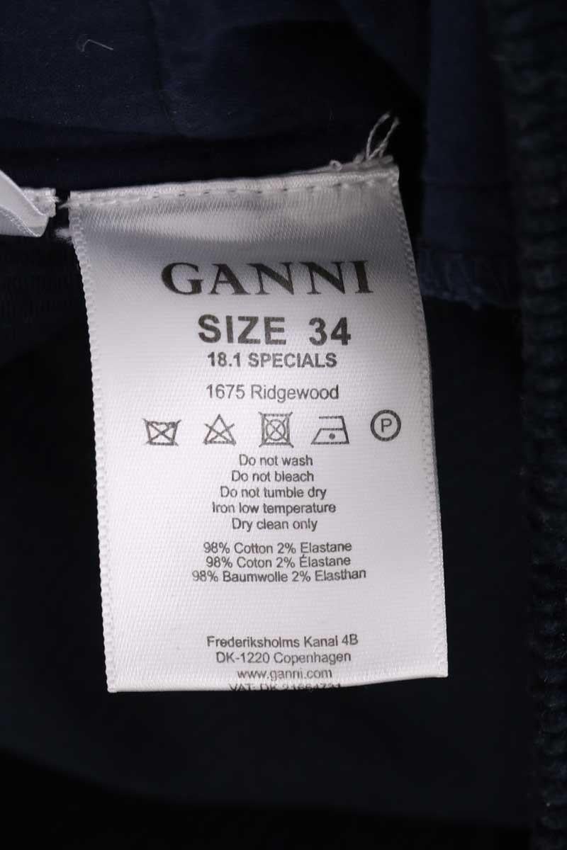 Slim trousers GANNI - Seconde Main Blue