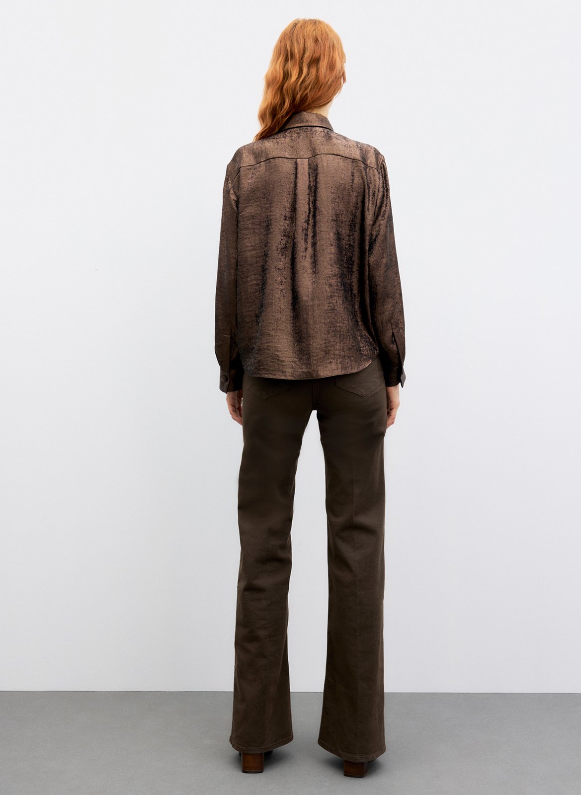 Chemise oversize métallisée GERARD DAREL Marron