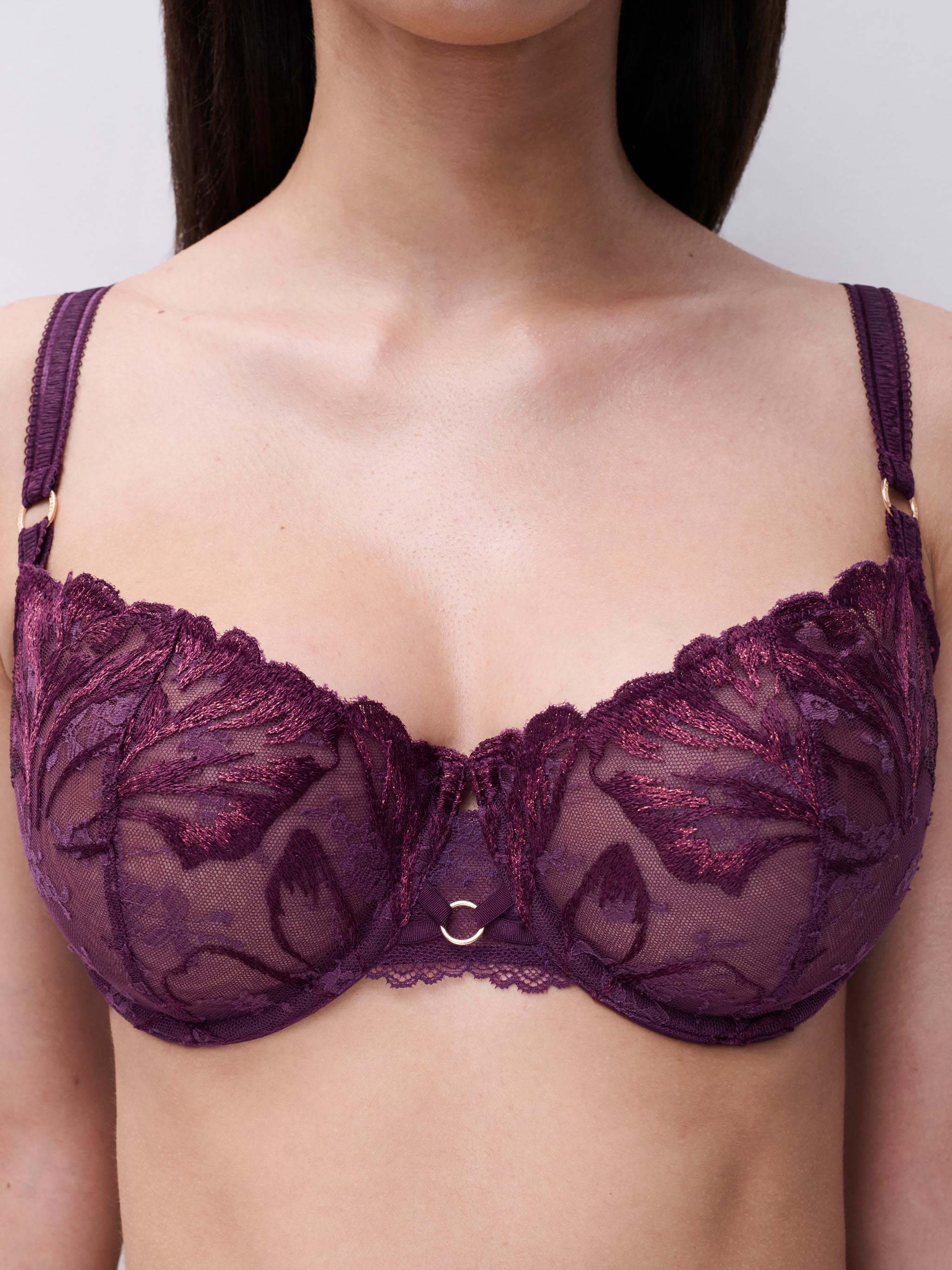 Demi-cup bra CHANTELLE Purple