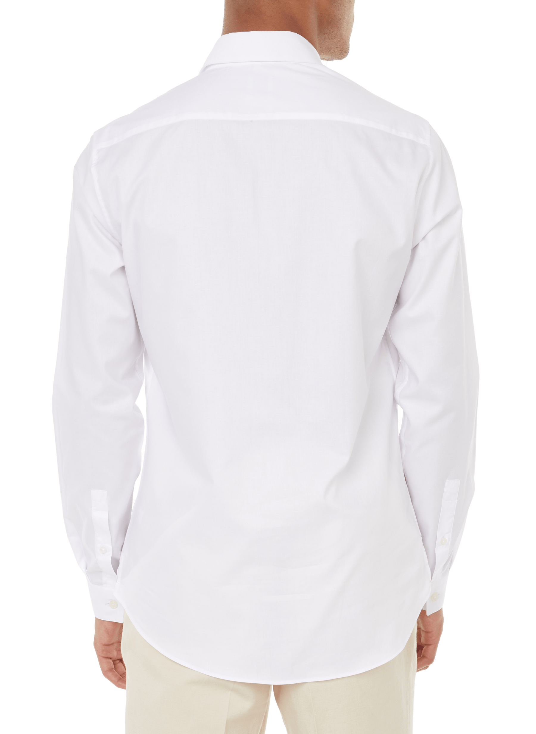 Slim-fit shirt in washed cotton AU PRINTEMPS PARIS White