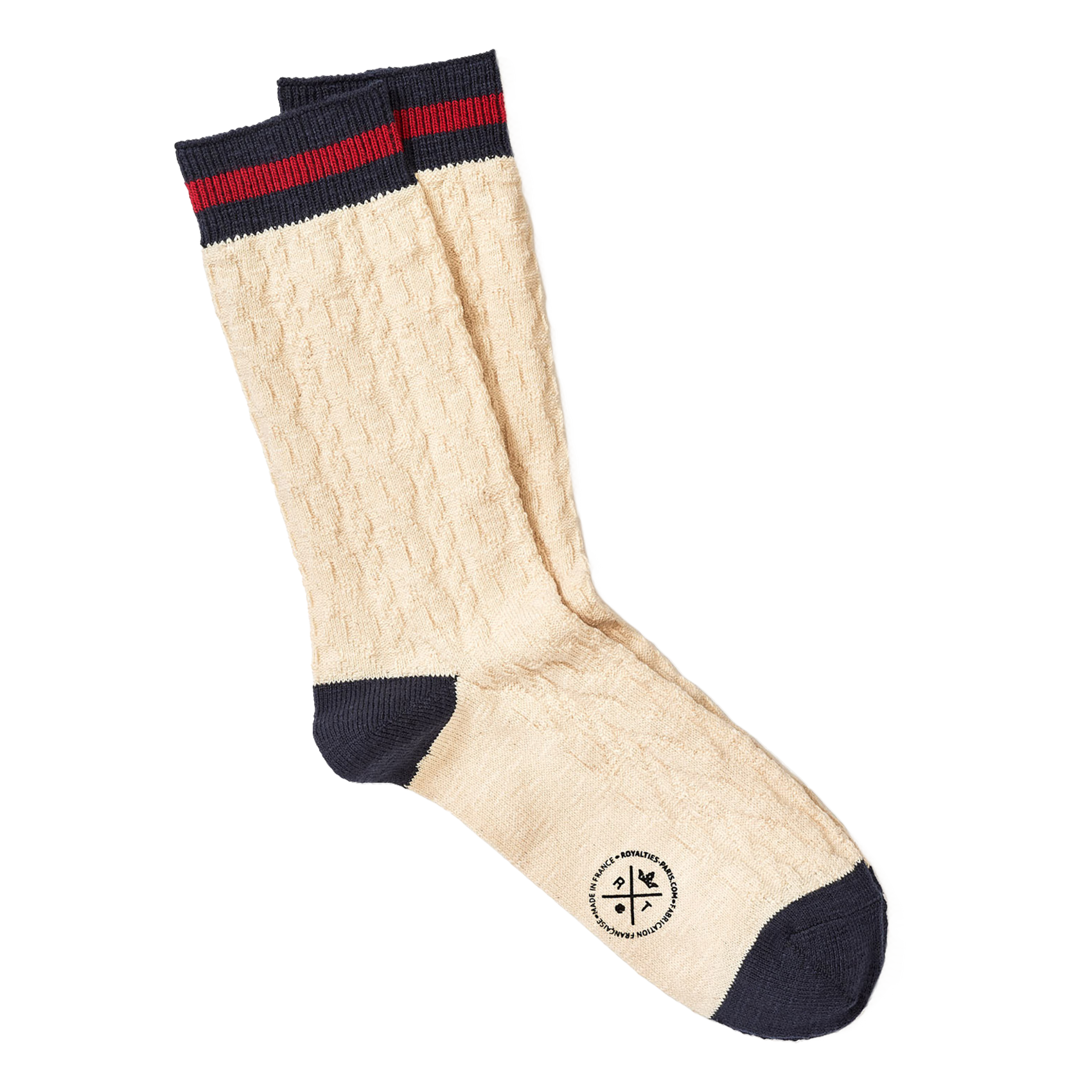 Socken aus Baumwoll-Mix mit Zopfmuster ROYALTIES