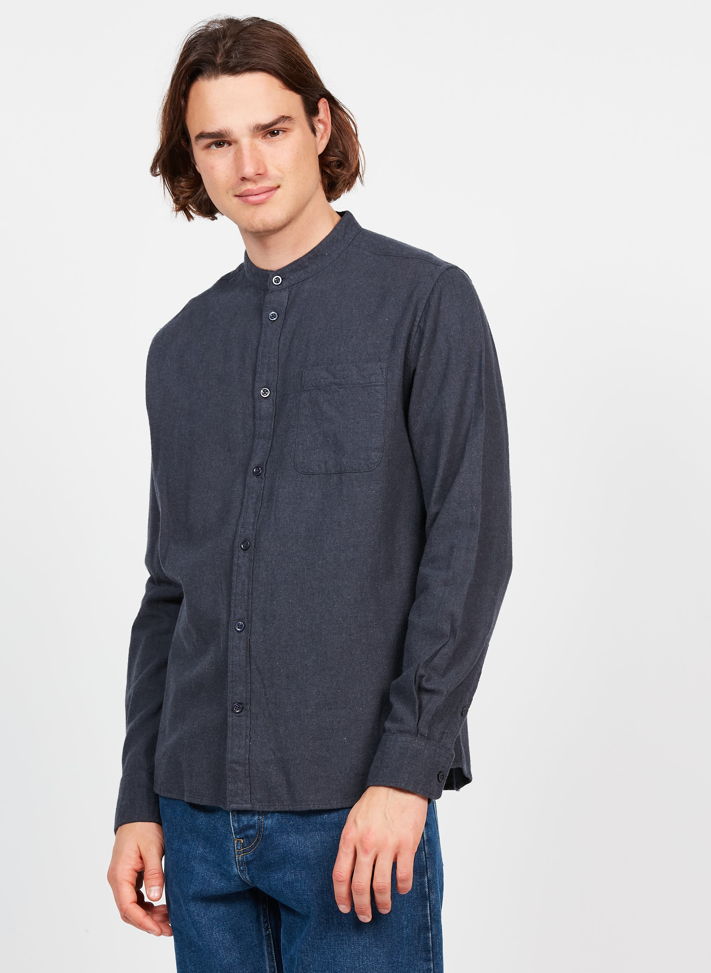 Chemise col rond online homme