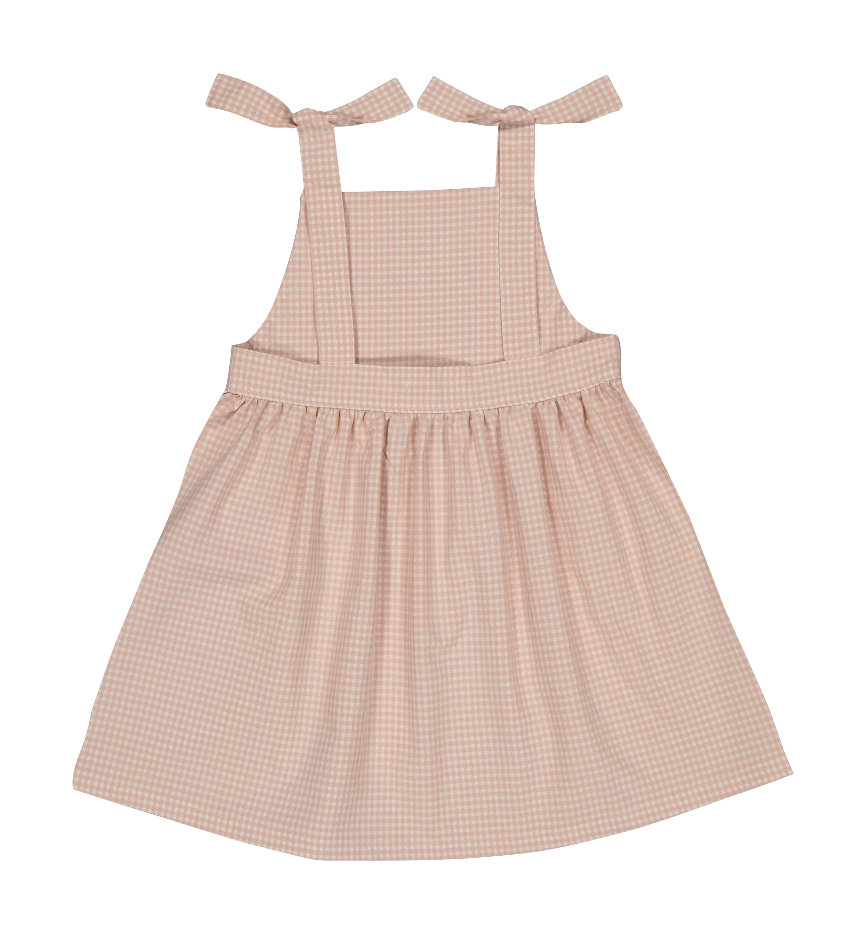 Robe courte vichy en coton mélangé  PETITE LUCETTE Rose