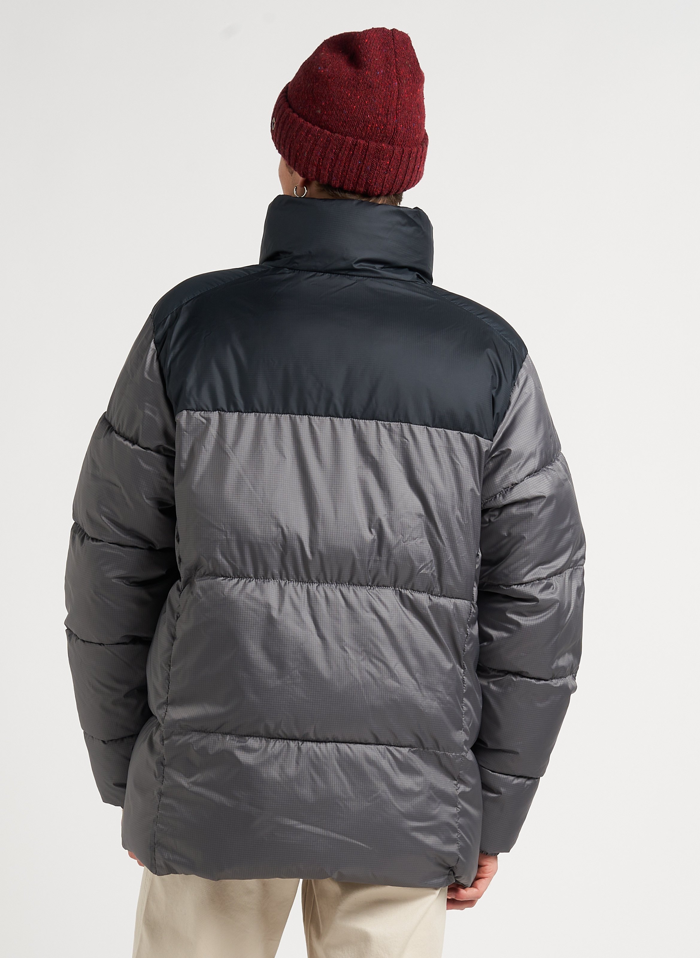 Doudoune droite col montant COLUMBIA Argent