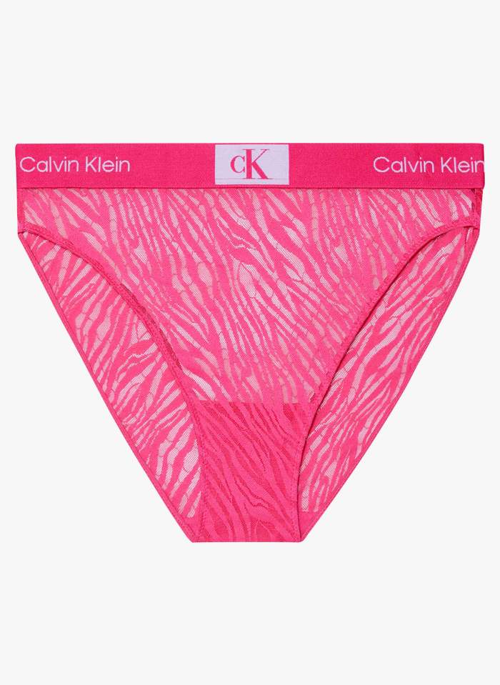 High-waisted Lace Panties Fuchsia Rose Calvin Klein Underwear