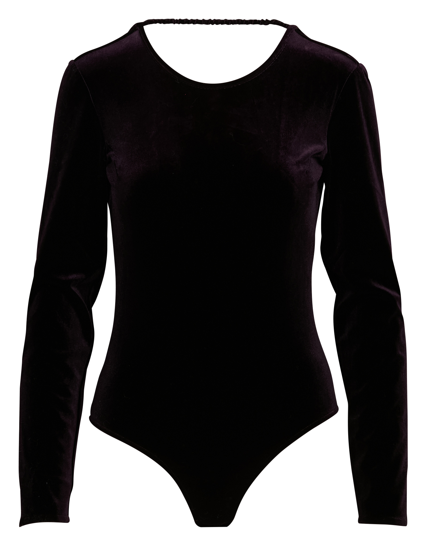 Long-sleeved velvet bodysuit KARMA KOMA Purple