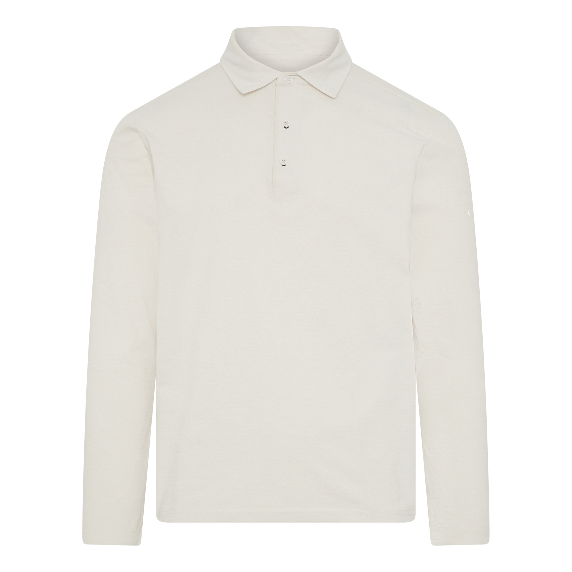 Long-sleeved maroon polo with buttons BORN LIVING YOGA