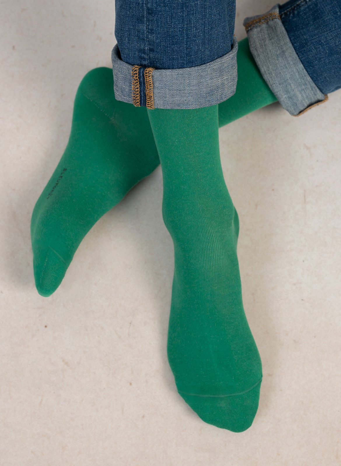 Stretch cotton crew socks BLEUFORET Multicolored