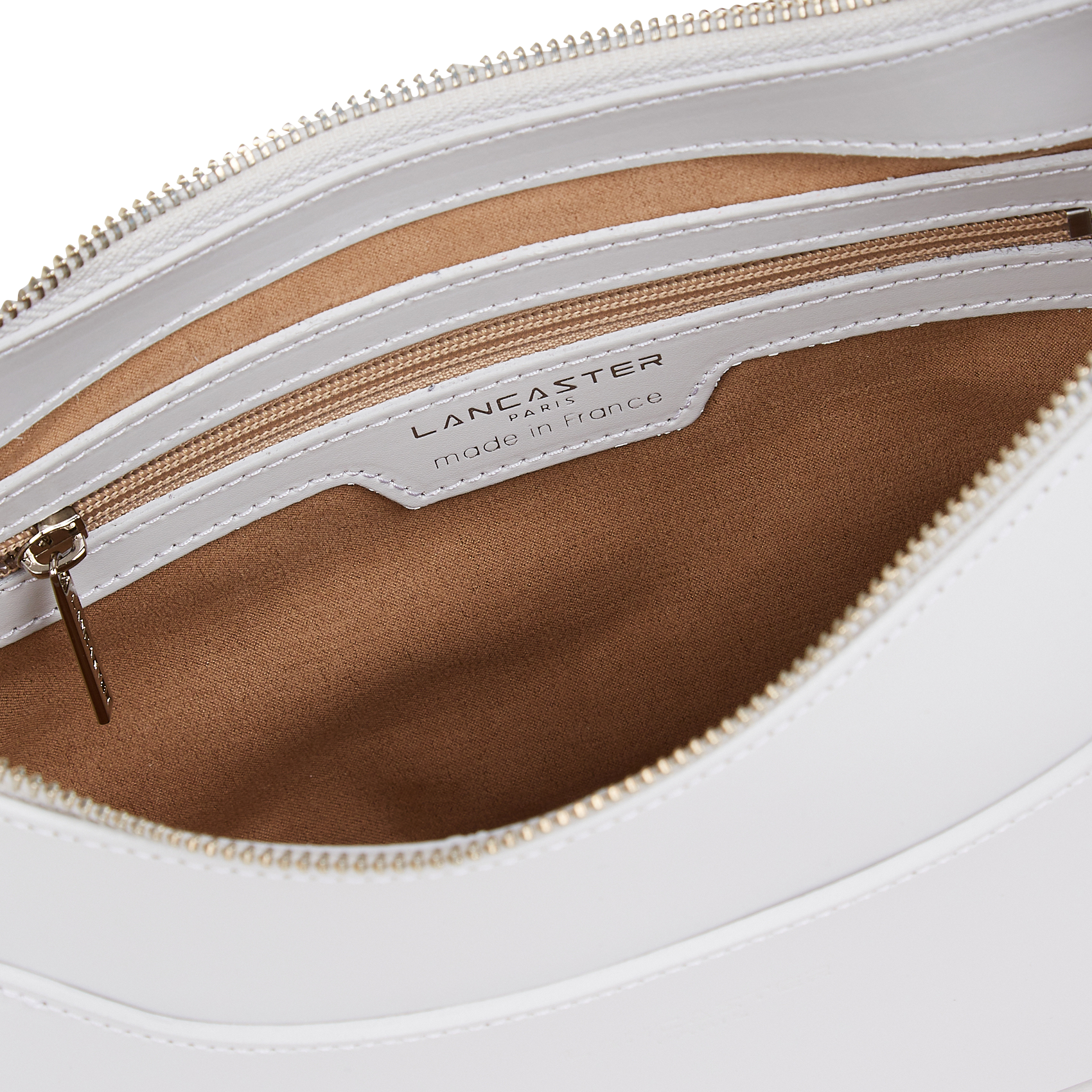 Dori leather shoulder bag LANCASTER PARIS Grey