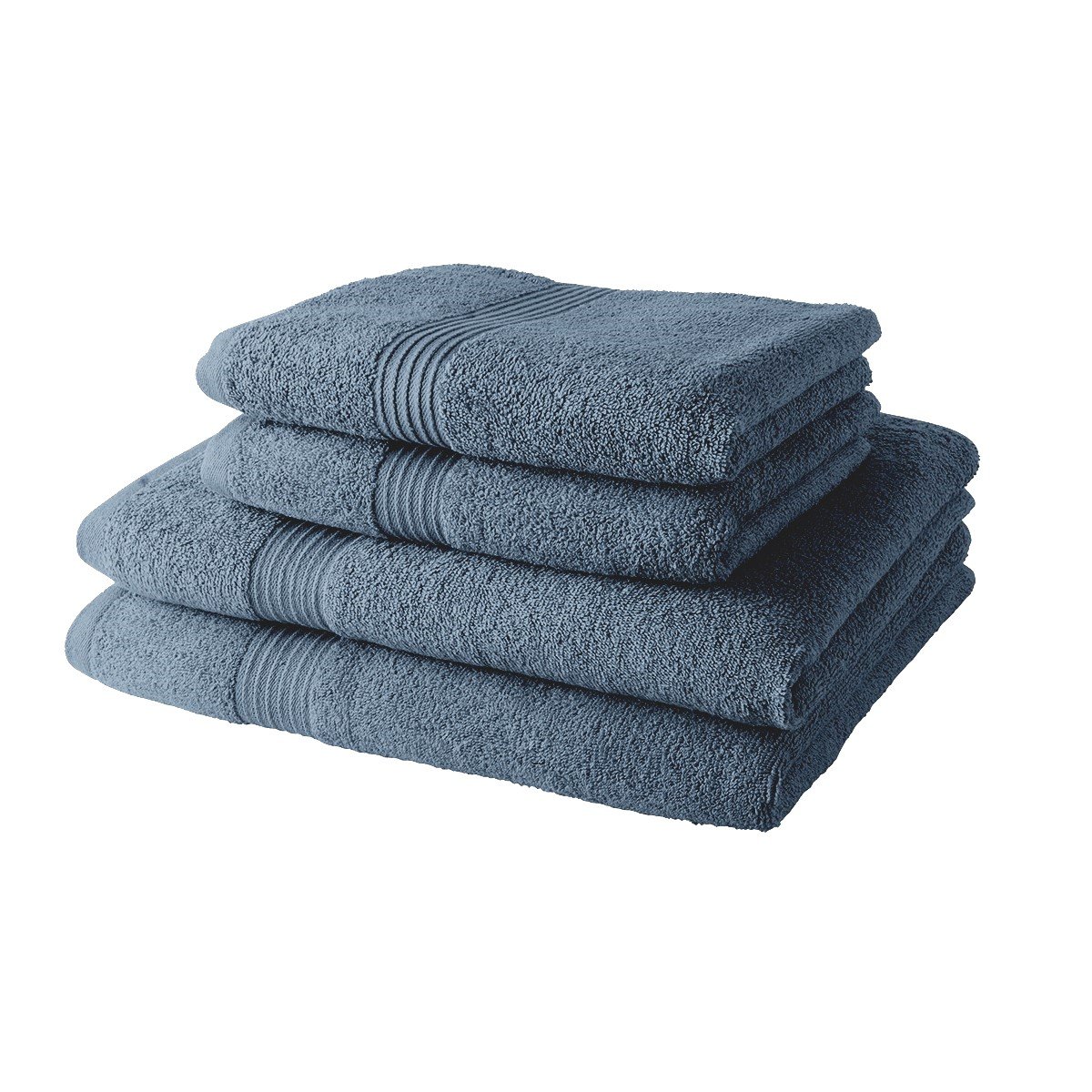 Set of cotton towels and bath sheets TODAY LINGE DE MAISON Blue