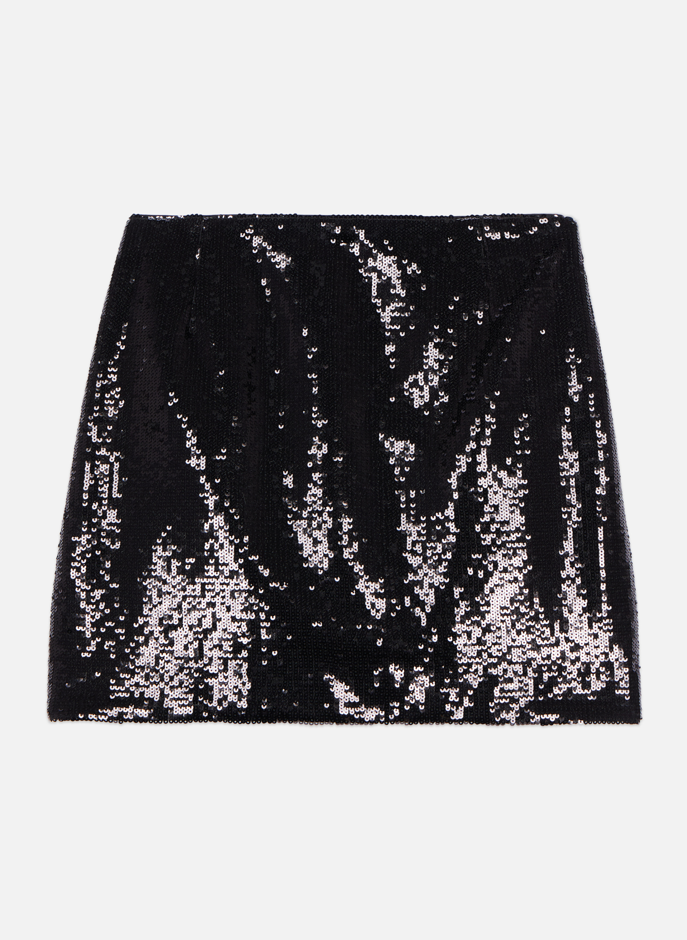 Lilla short skirt with sequins THE KOOPLES Black
