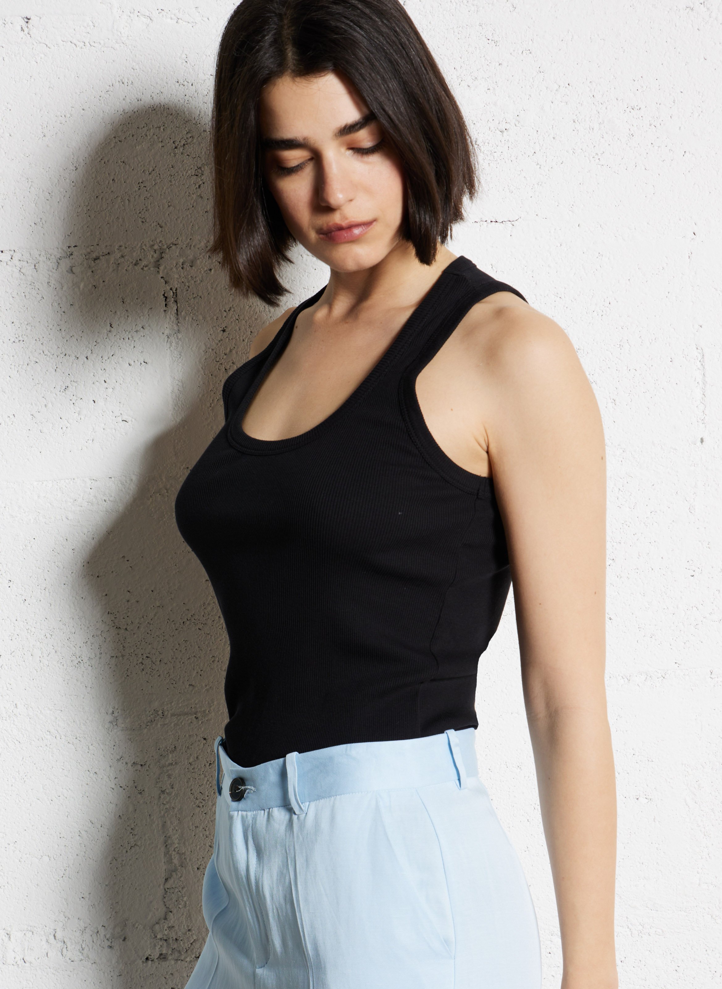 Baumwoll-Tanktop mit Rundhalsausschnitt IKKS