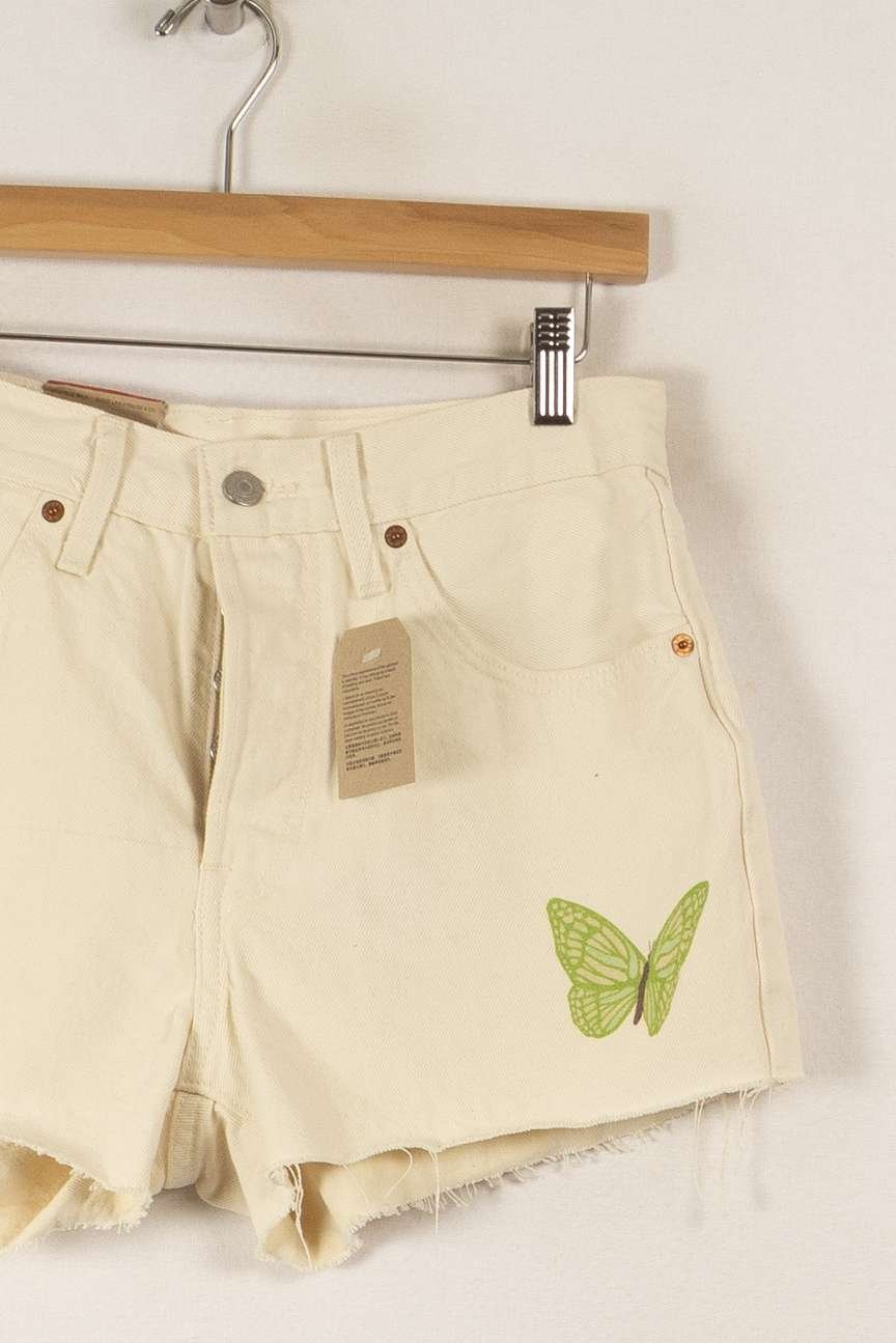 Alessia stretch cotton denim shorts LEVI'S - Seconde main White