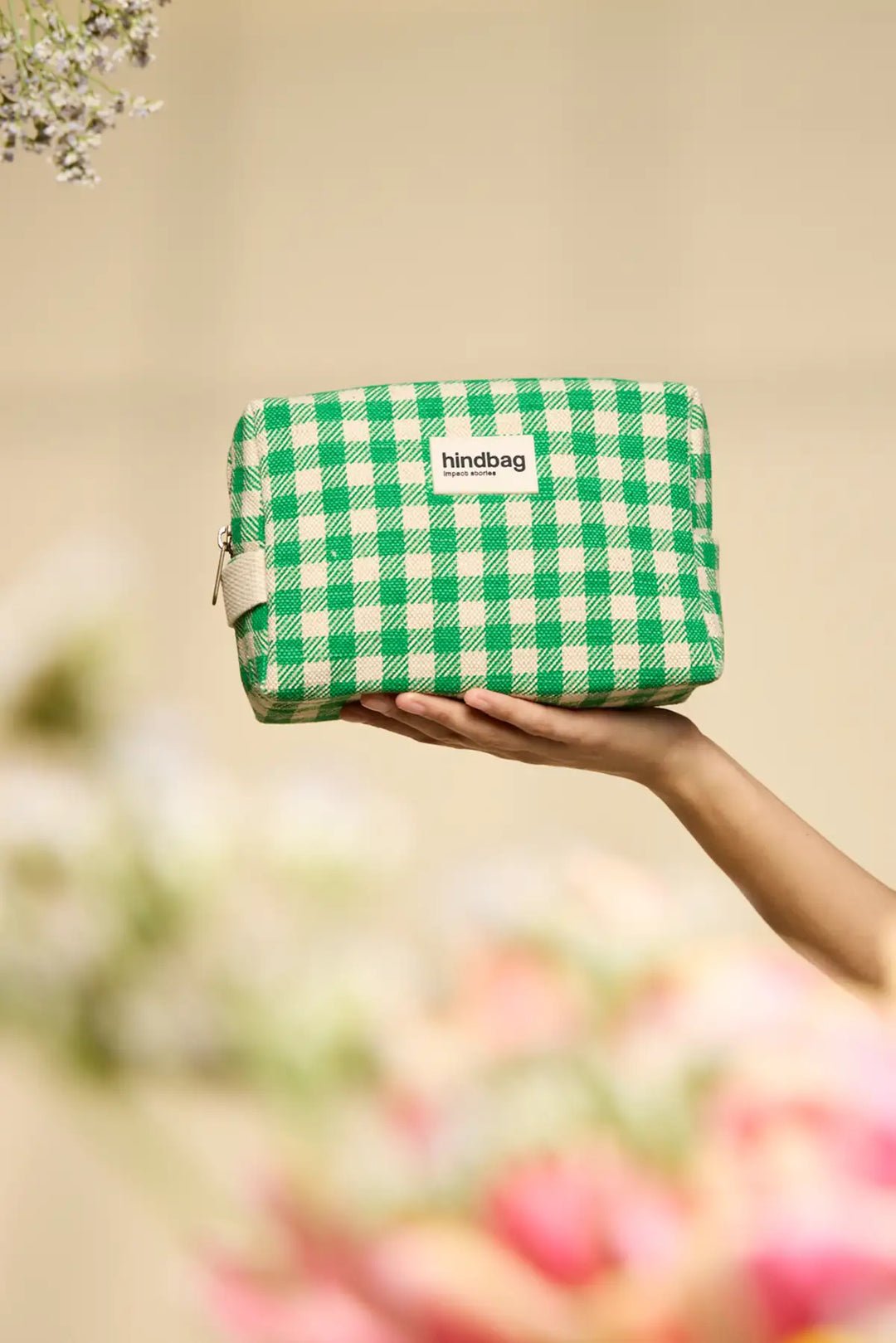 Cotton toiletry bag HINDBAG Green