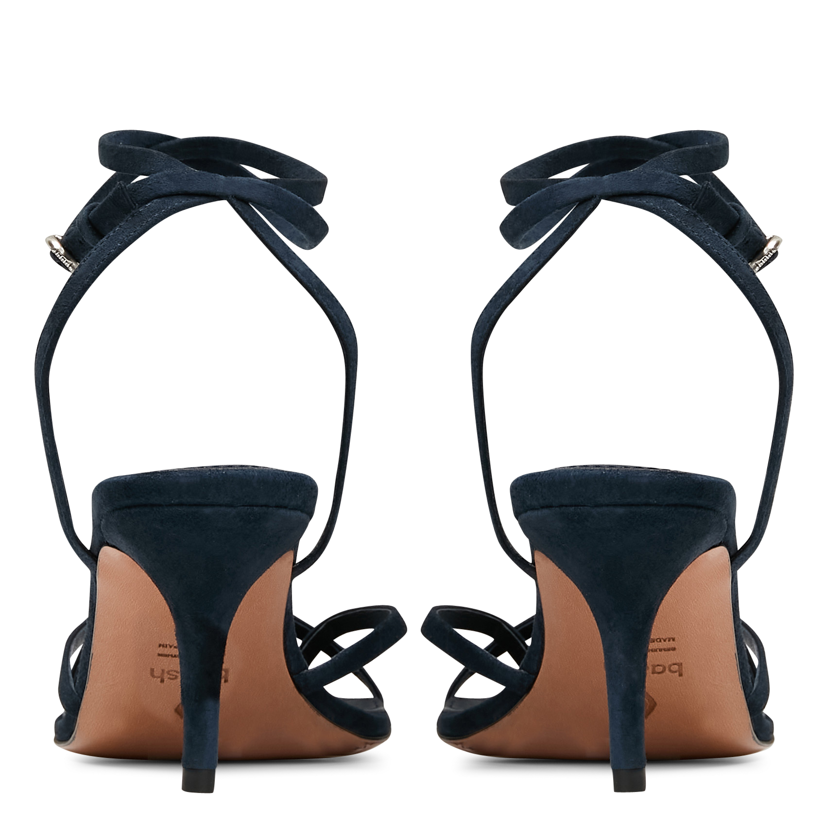 Suède sandalen met hak BA&SH Blauw