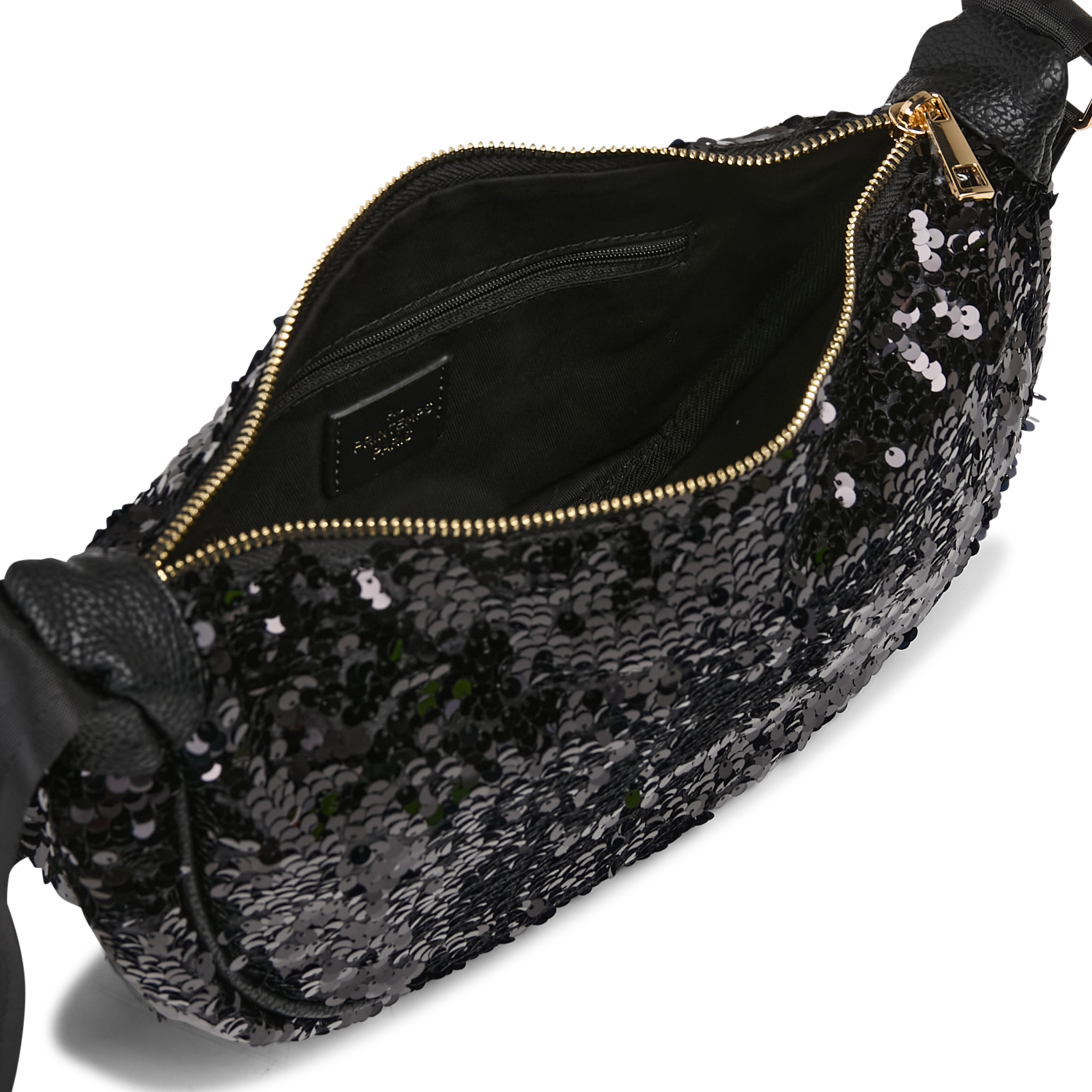 Rhinestone banana bag AU PRINTEMPS PARIS Black
