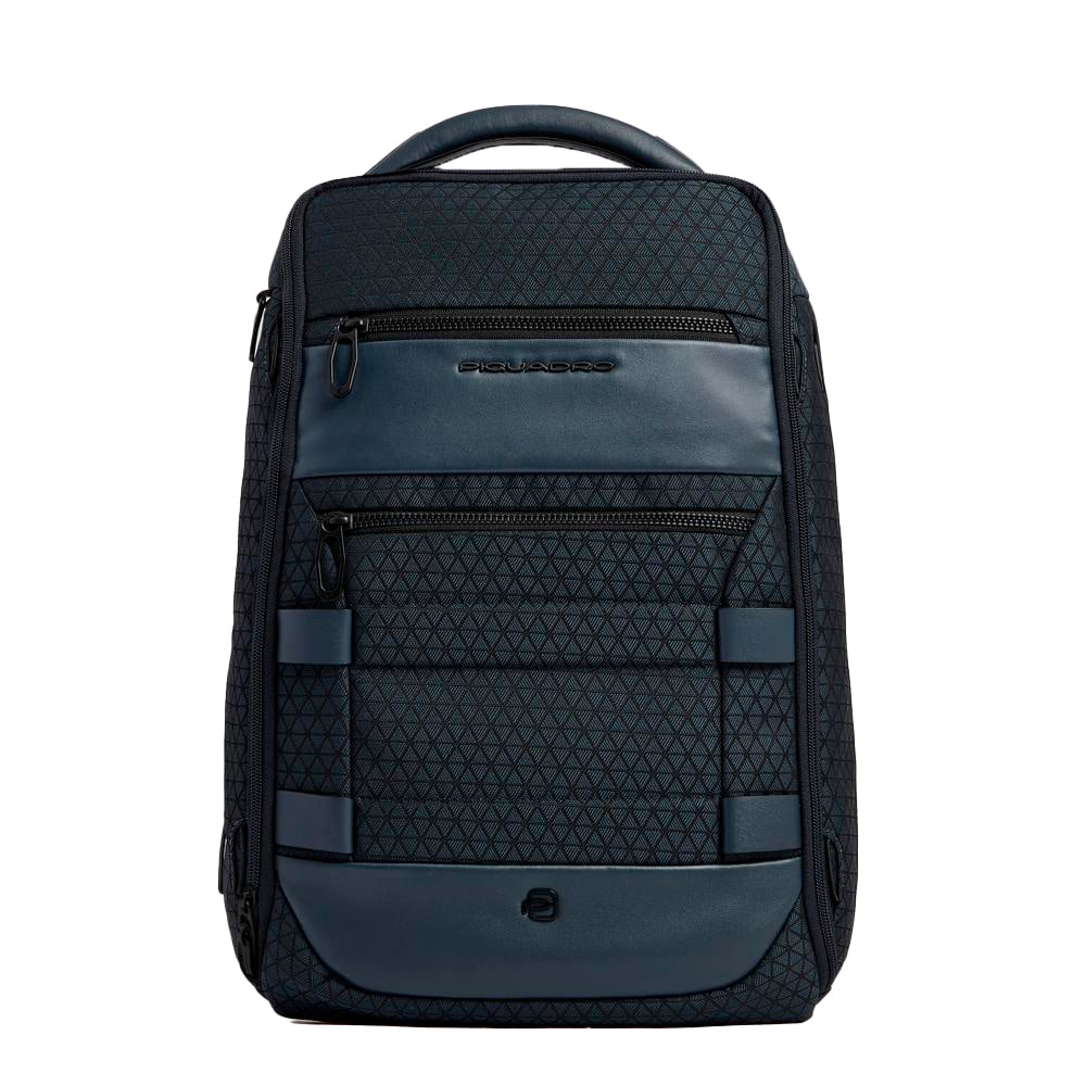 Modular travel backpack for computer and ipad® with glasses pocket and anti-theft system PIQUADRO