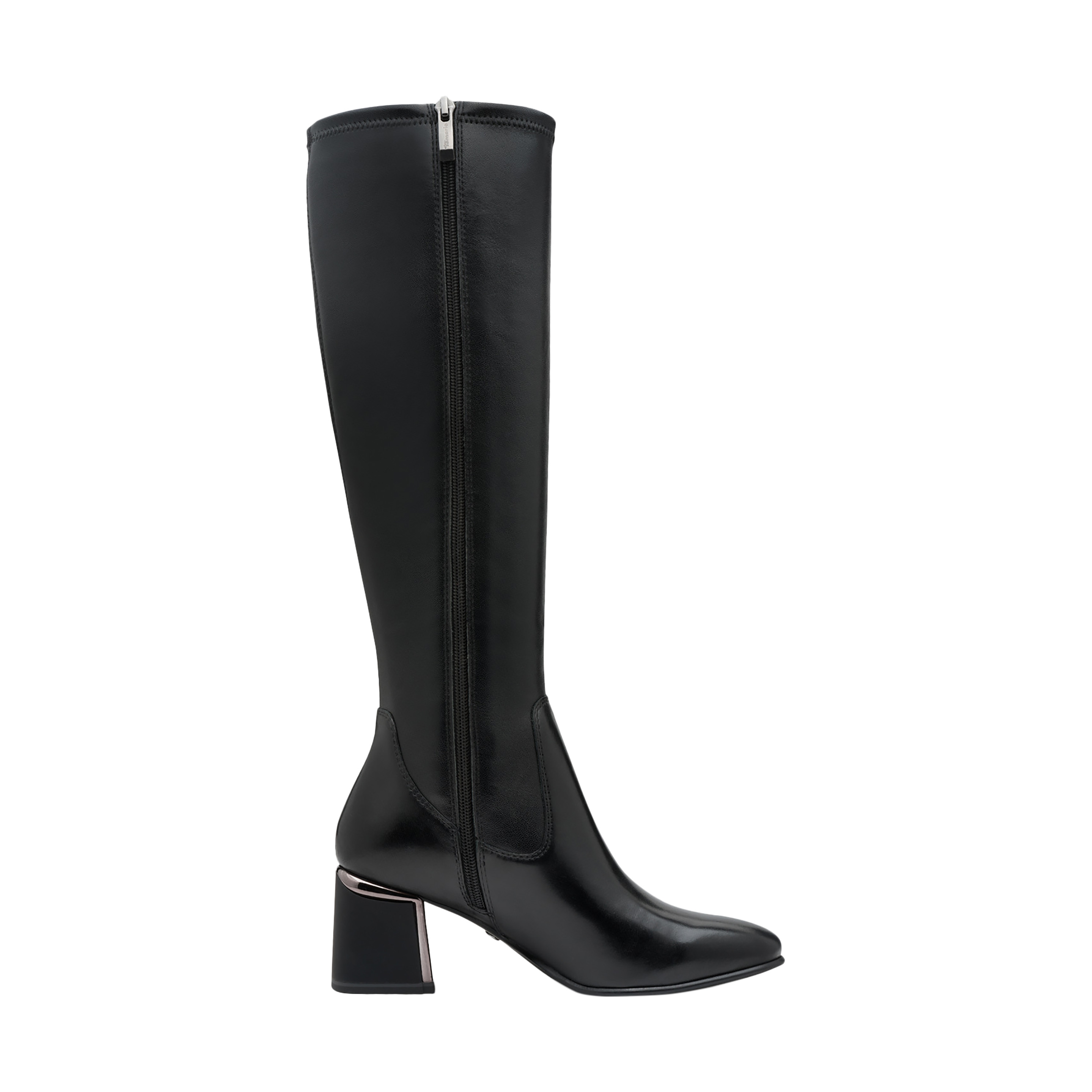 Leather heeled boot TAMARIS Black