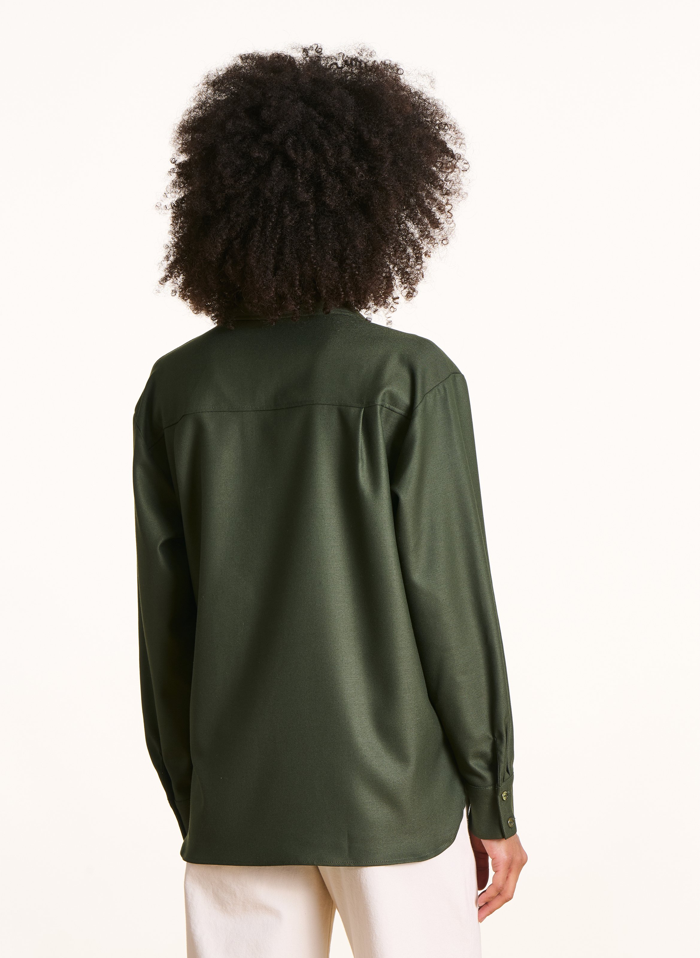 Chemise col classique  LA FEE MARABOUTEE Vert