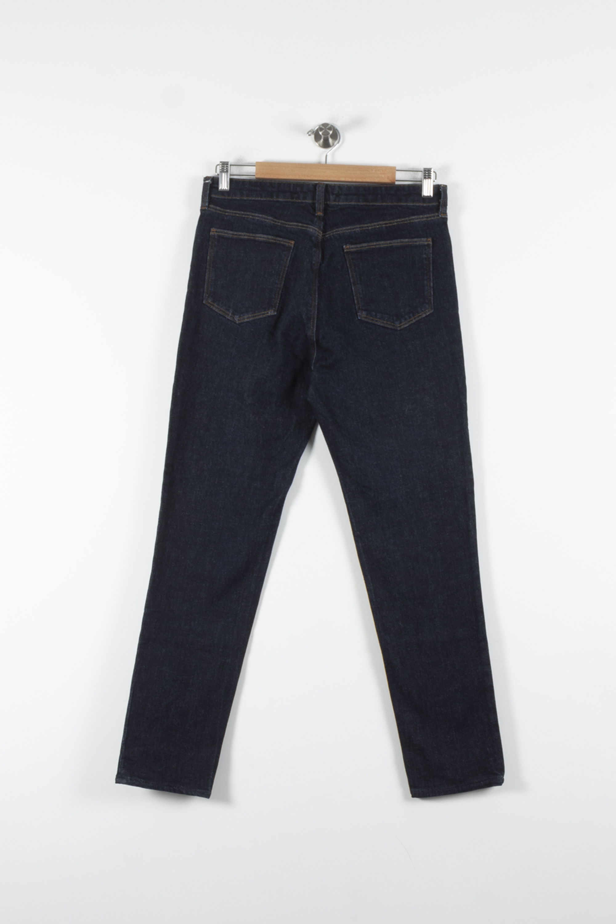 Cropped slim jeans with studs COMPTOIR DES COTONNIERS - Seconde main Blue