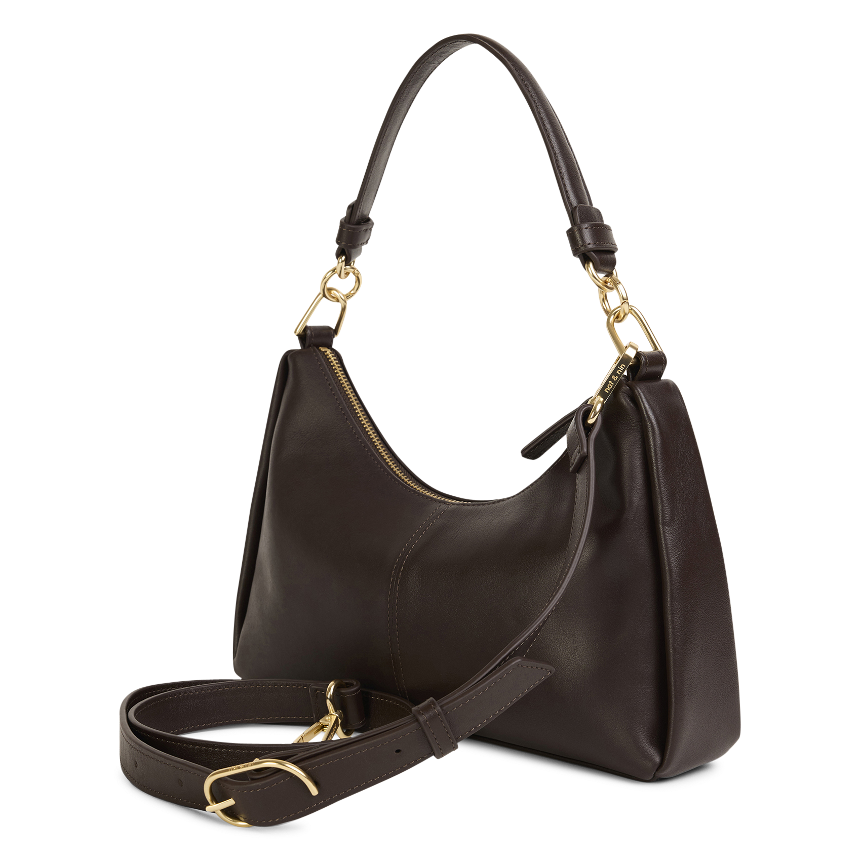 Sac à main en cuir Marron