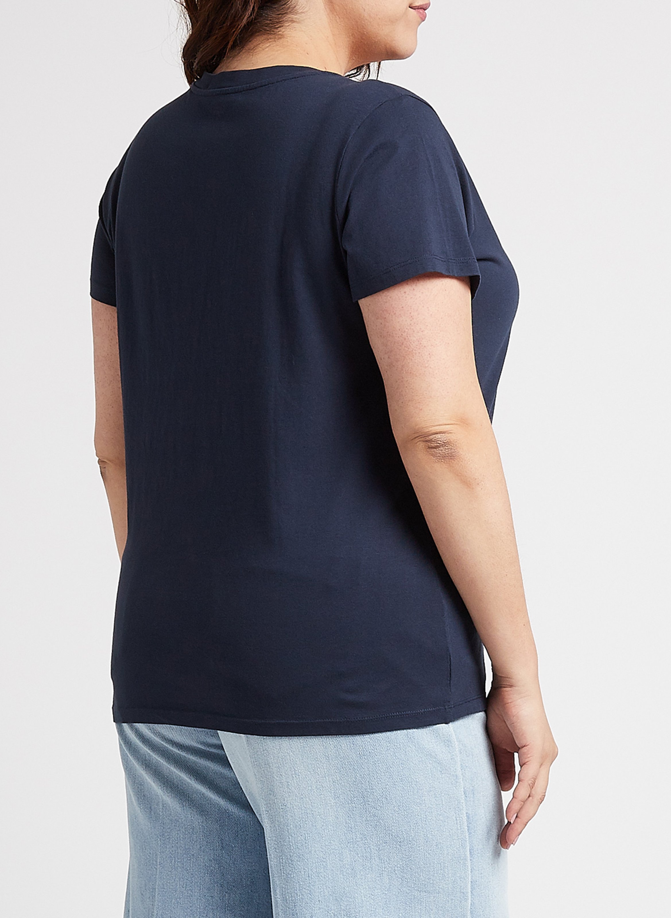 Rundhals-T-Shirt aus Baumwolle mit Siebdruck LEVI'S Schwarz