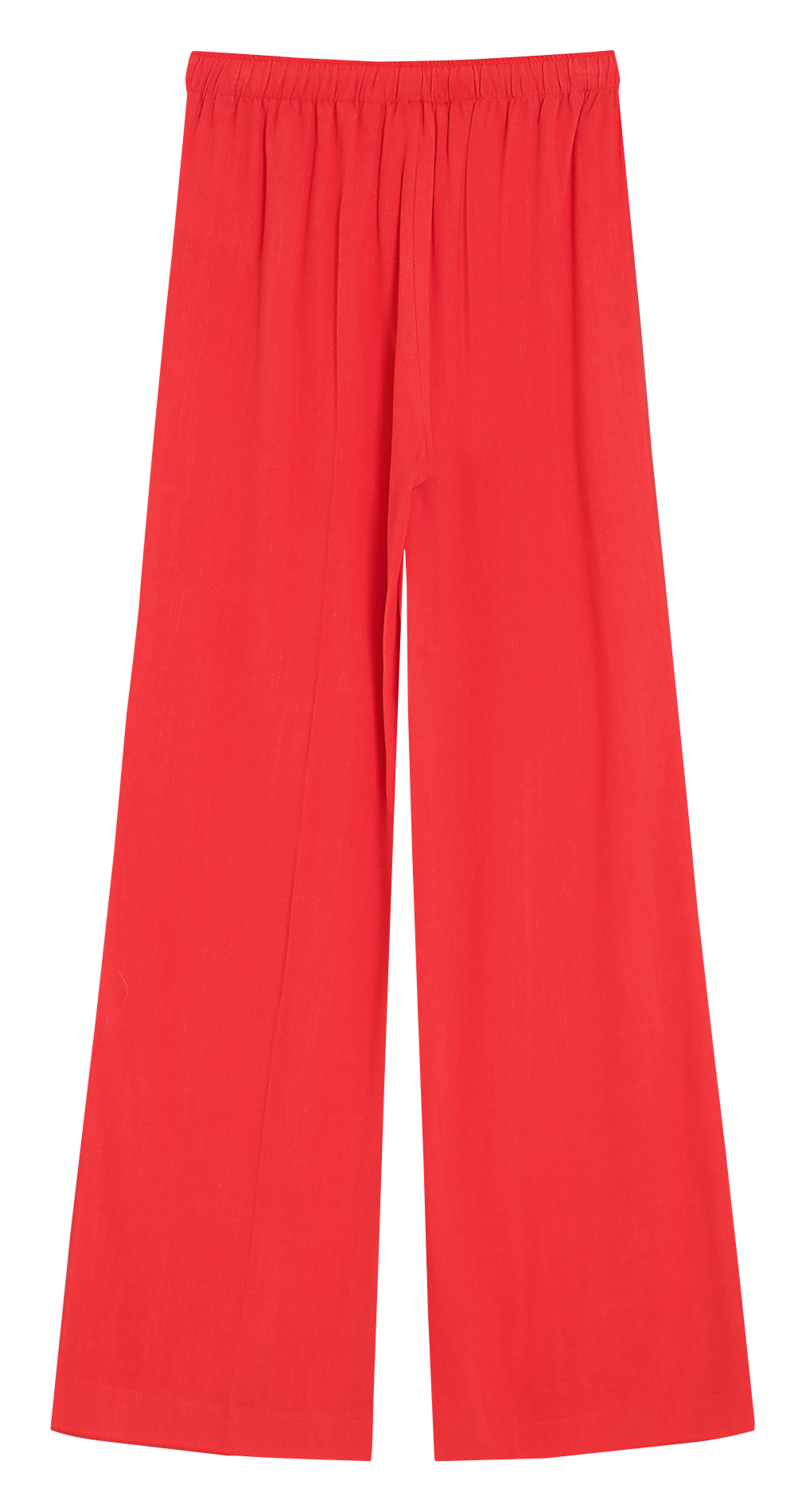 <p>Broek met hoge taille effen</p> GRACE ET MILA Rood