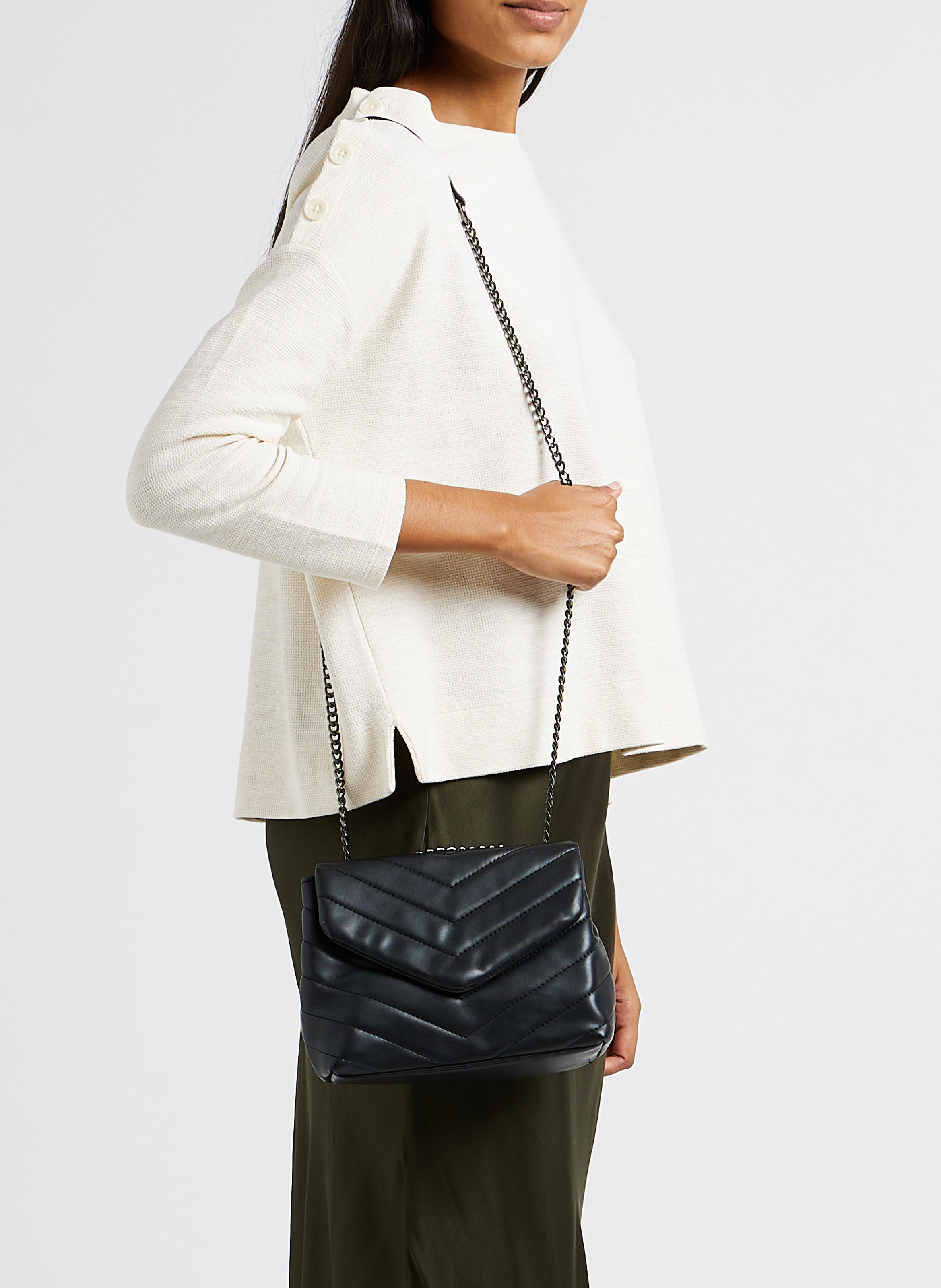 Quilted handbag AU PRINTEMPS PARIS Black