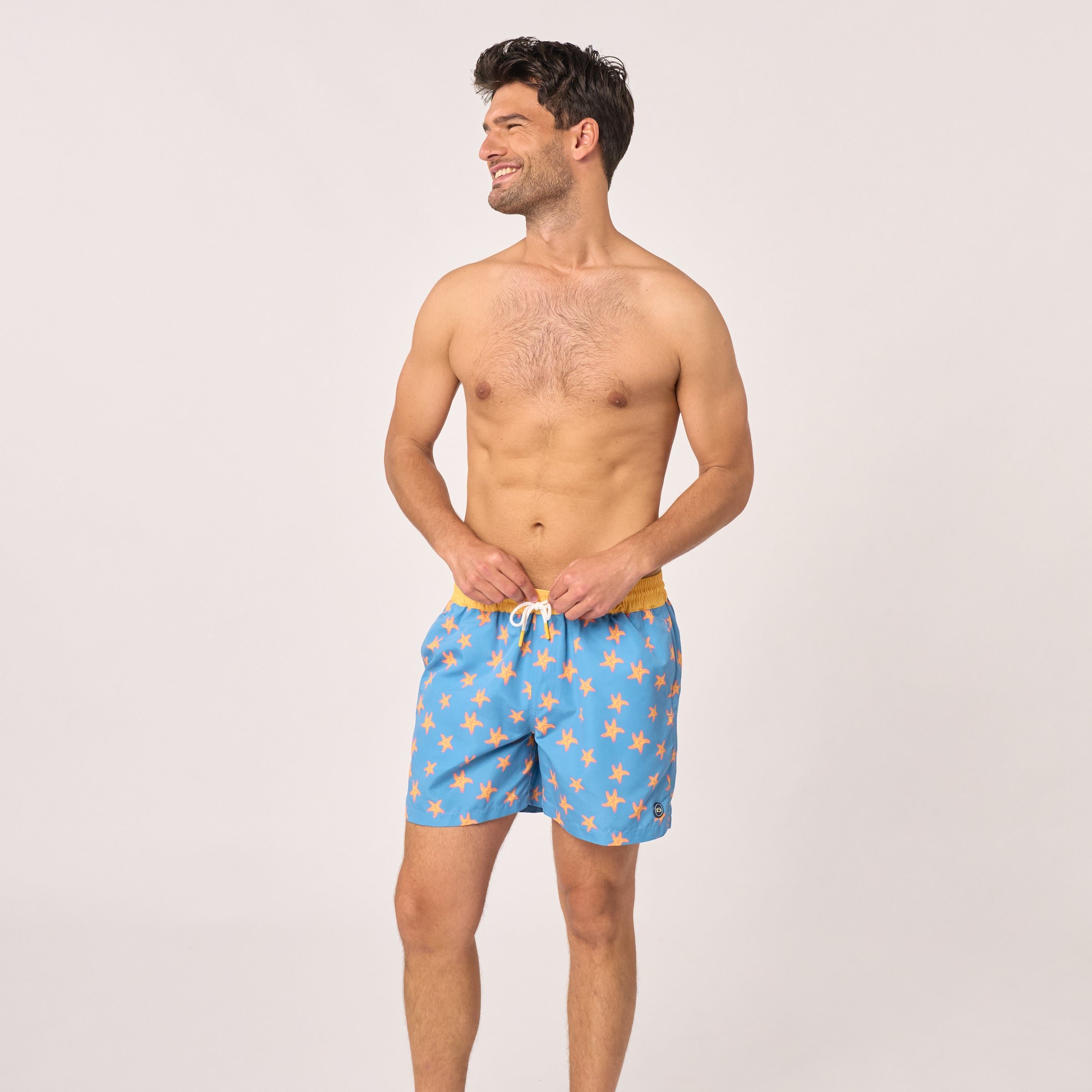 Recycled polyester swim shorts BILLYBELT Blue