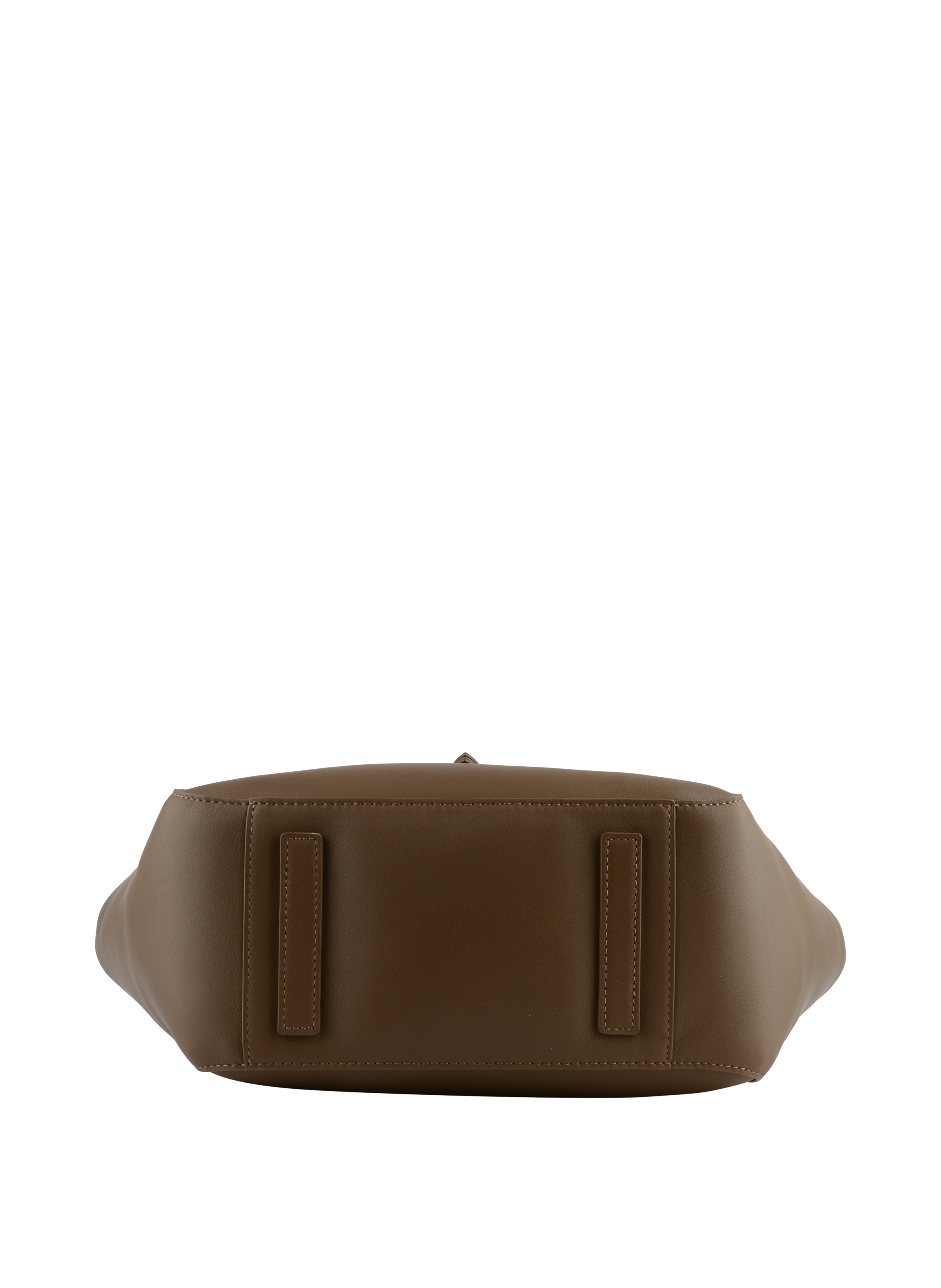 Calfskin leather shoulder bag Beige