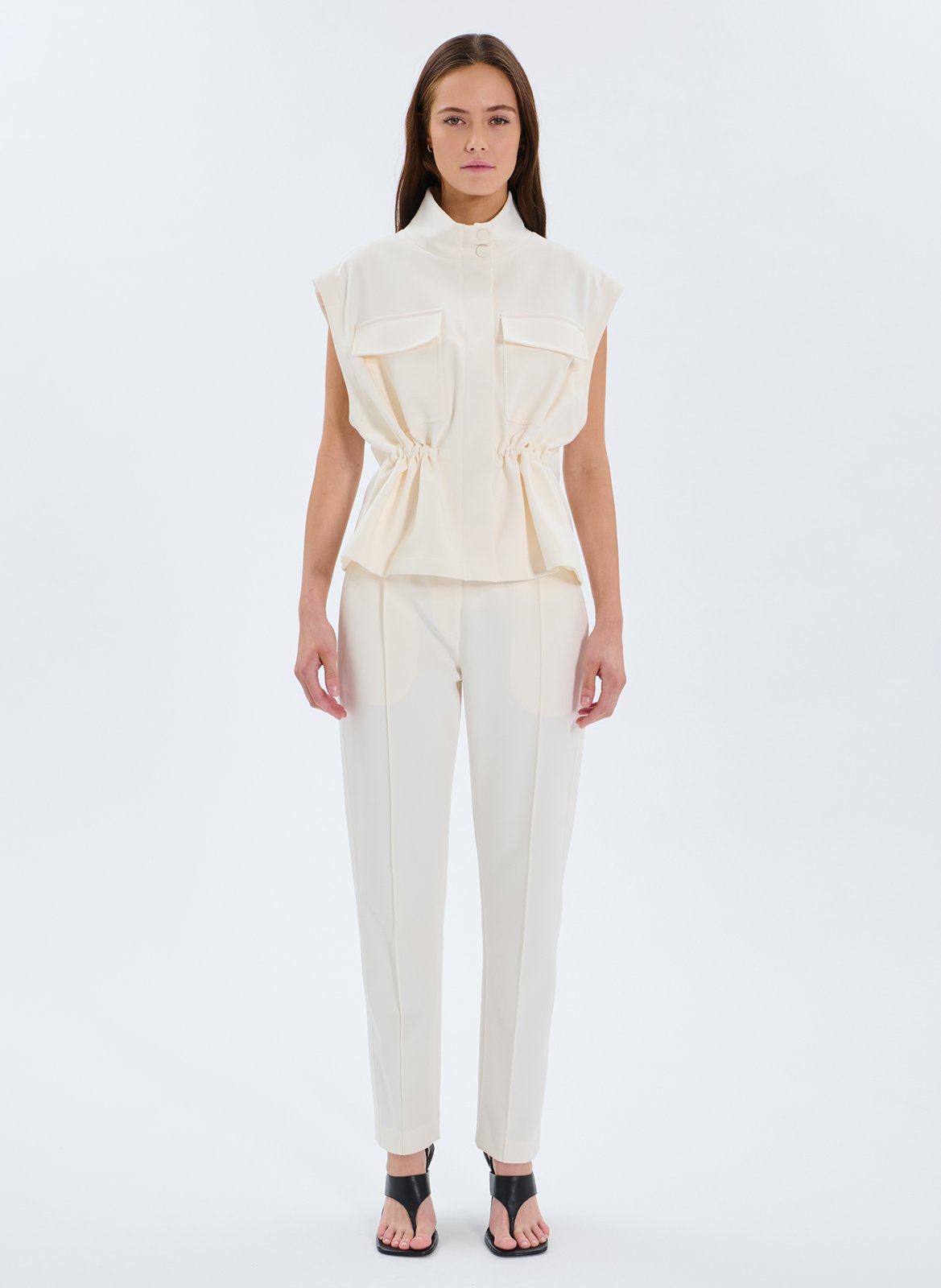 Veste col montant  ZAPA Blanc