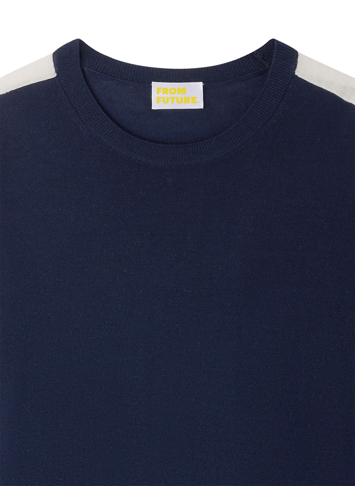 Short wool long-sleeve sweater FROM FUTURE Blue