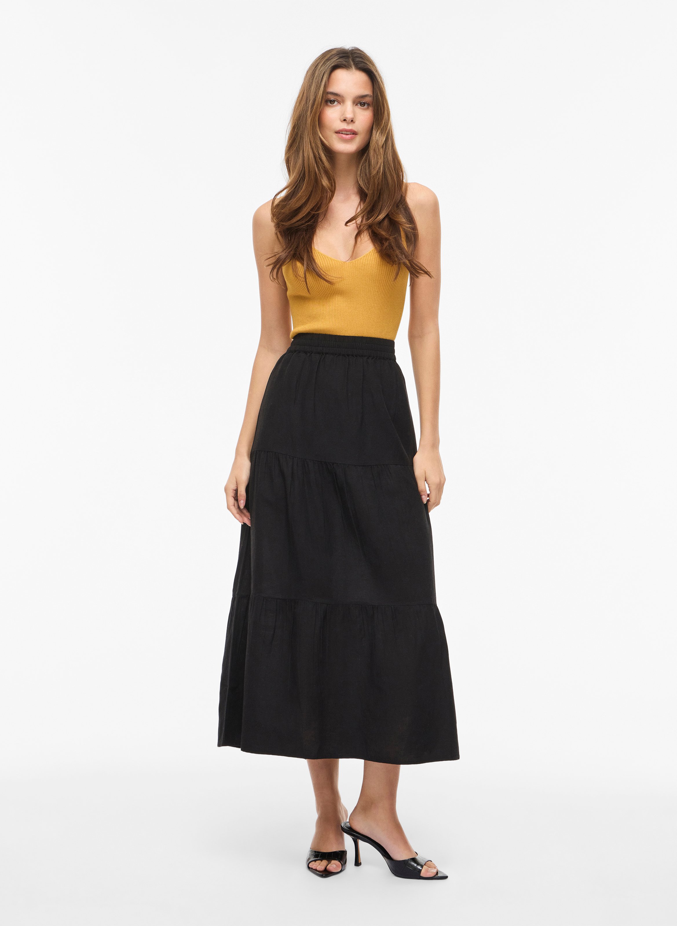 Lange rok VILA Zwart