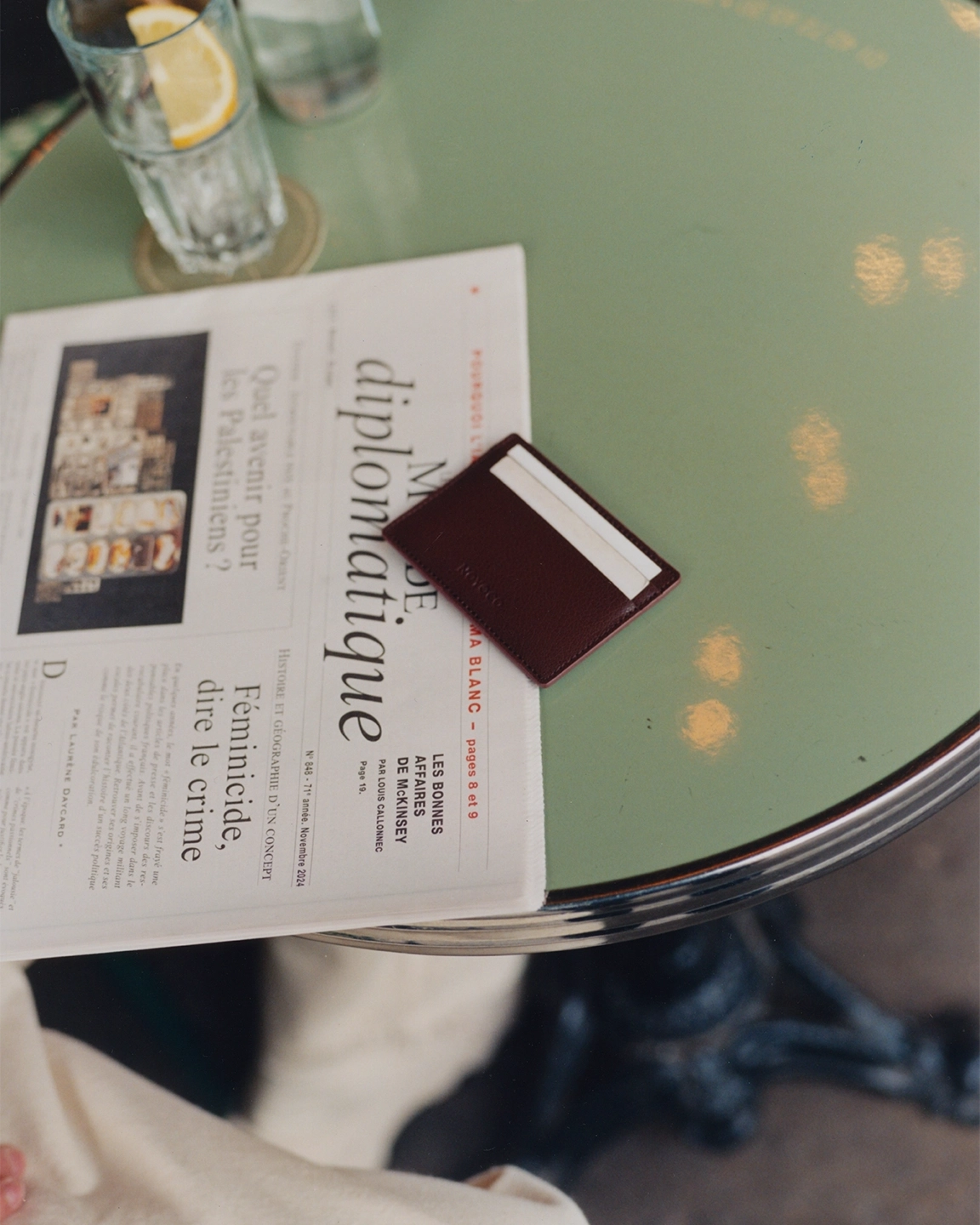 Minimal card holder Noyoco Brown