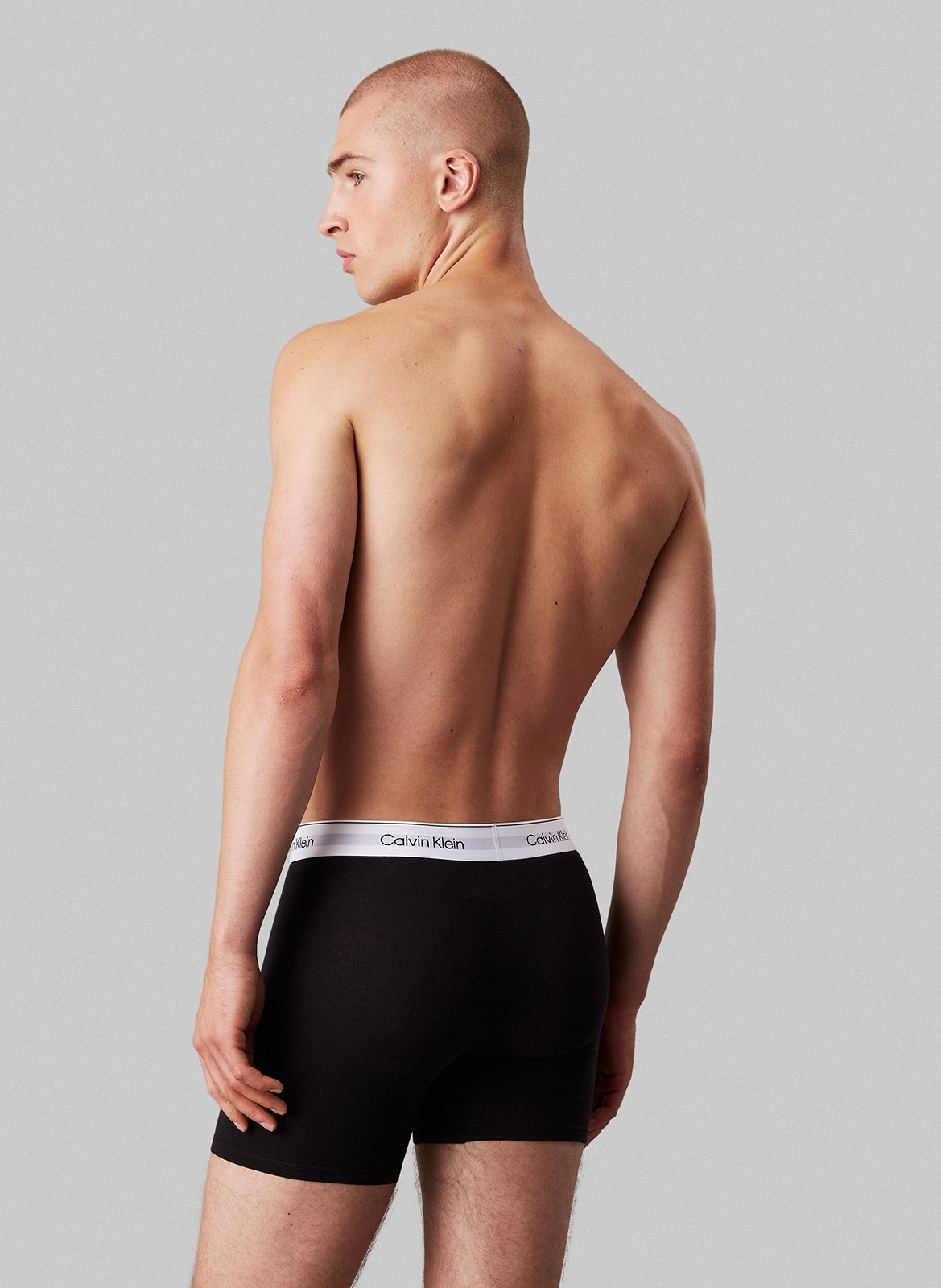 3er-Pack Boxershorts aus Baumwoll-Mix CALVIN KLEIN UNDERWEAR Schwarz
