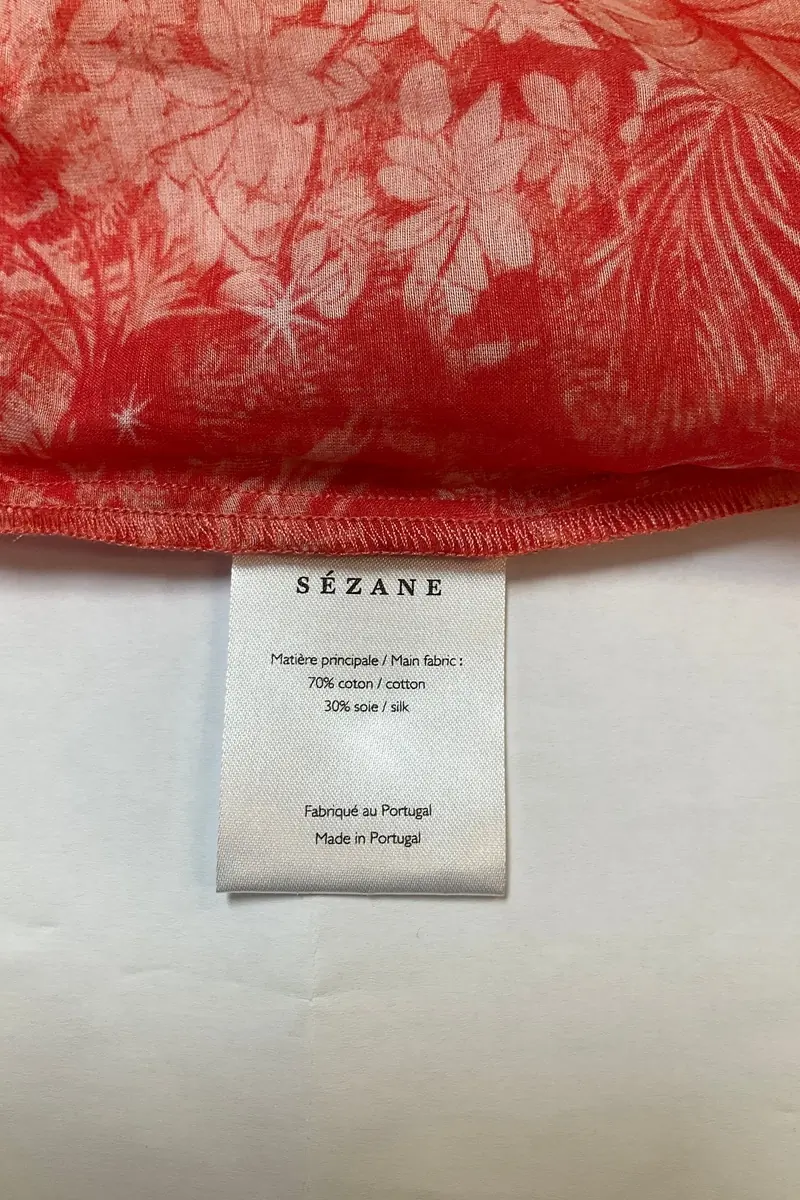 Azawood sleeveless top SEZANE - Seconde main Red