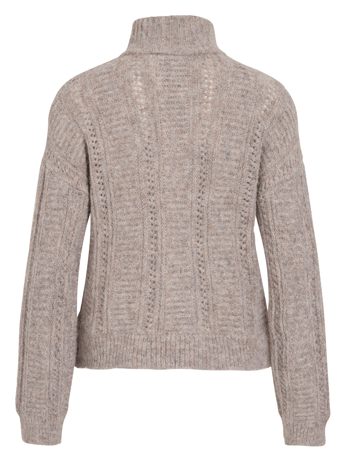 Pull col montant  VILA Beige