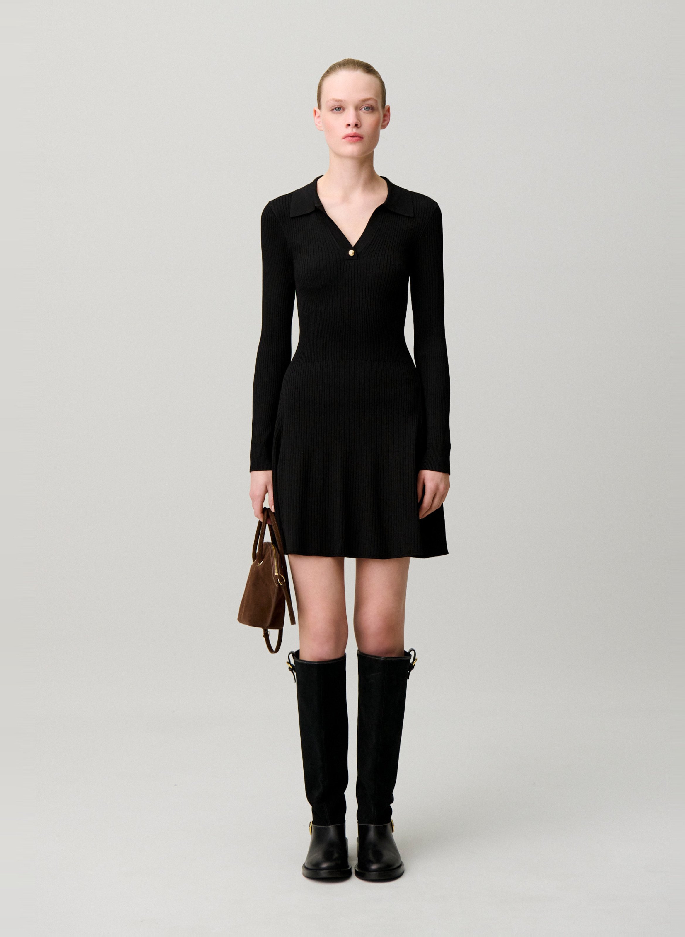 Robe courte évasée CLAUDIE PIERLOT Noir