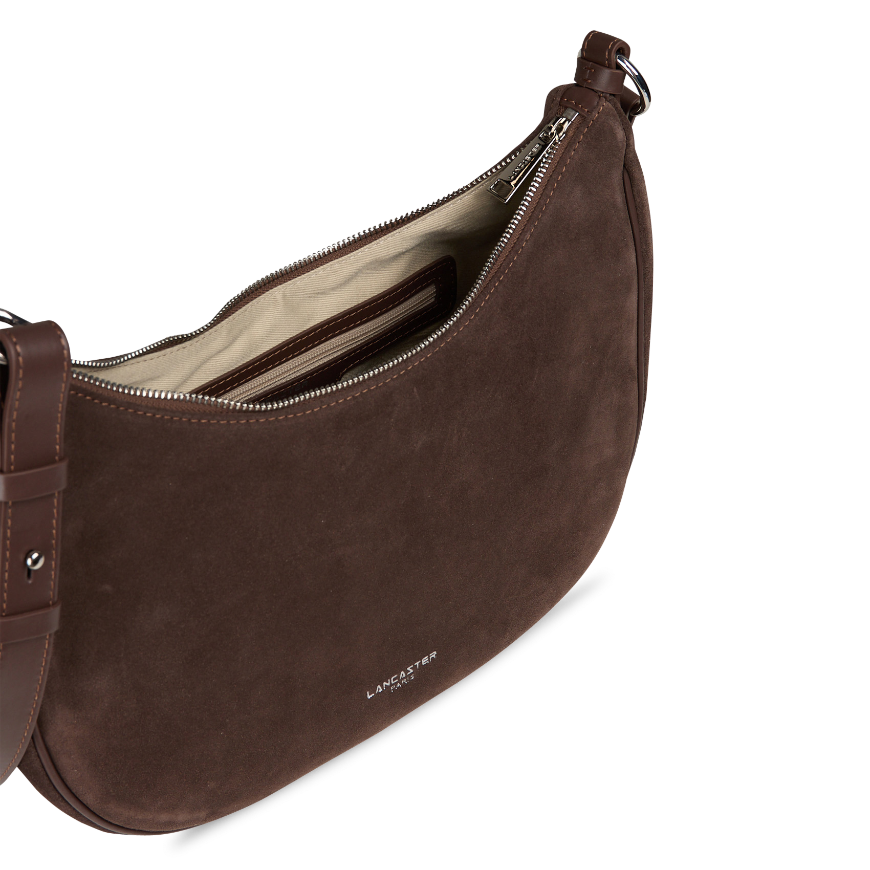 Leren schoudertas LANCASTER PARIS Bruin
