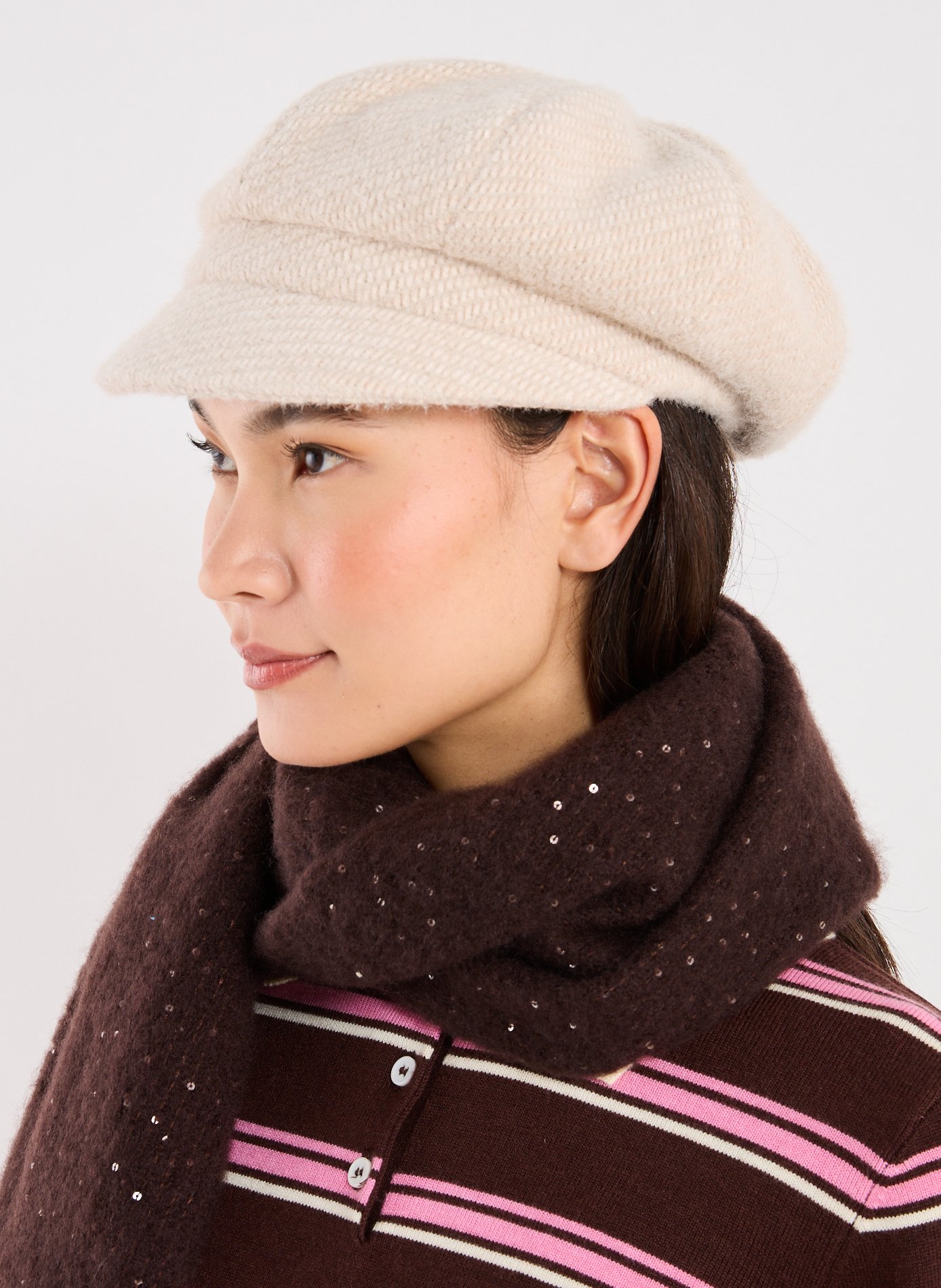 Textured autumn Gavroche AU PRINTEMPS PARIS Beige
