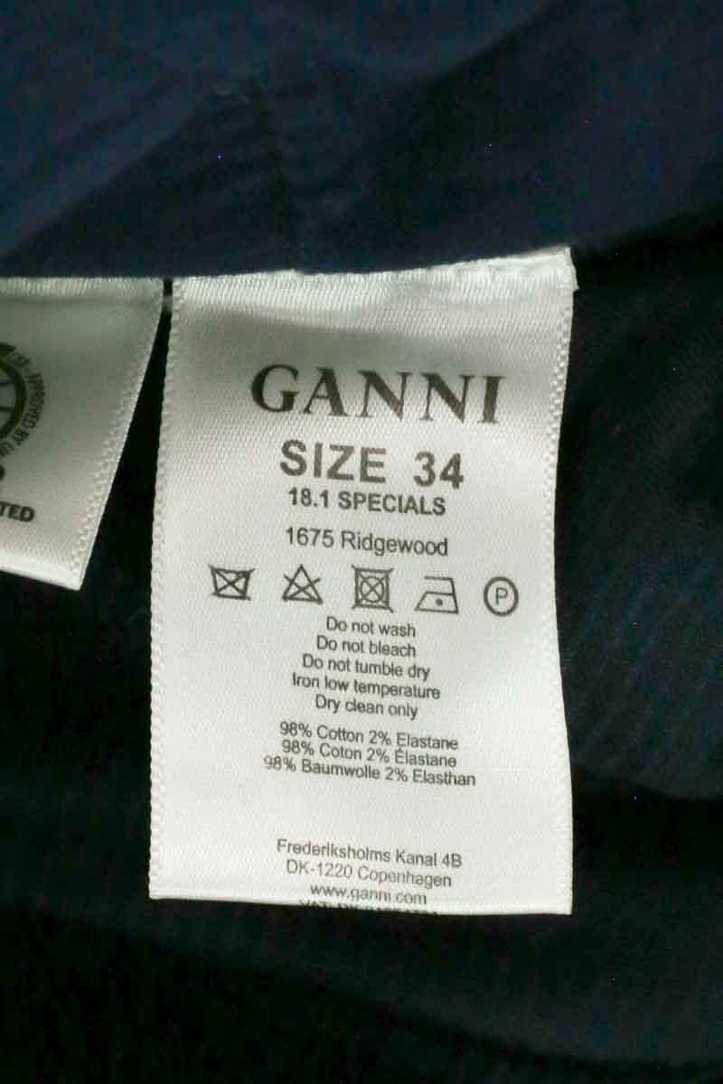 Slim trousers GANNI - Seconde Main Blue